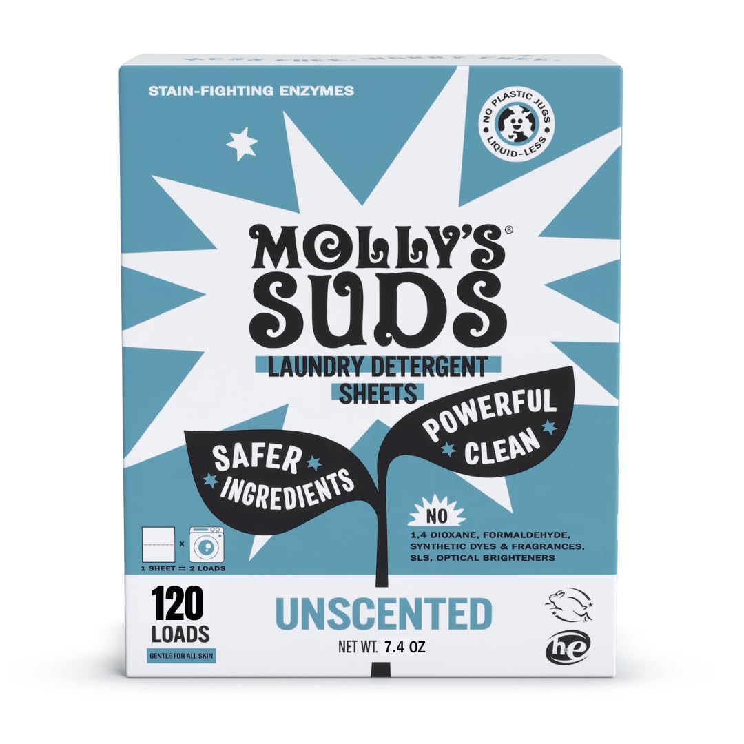 Molly’s Suds Laundry Detergent Sheets (120 Count)