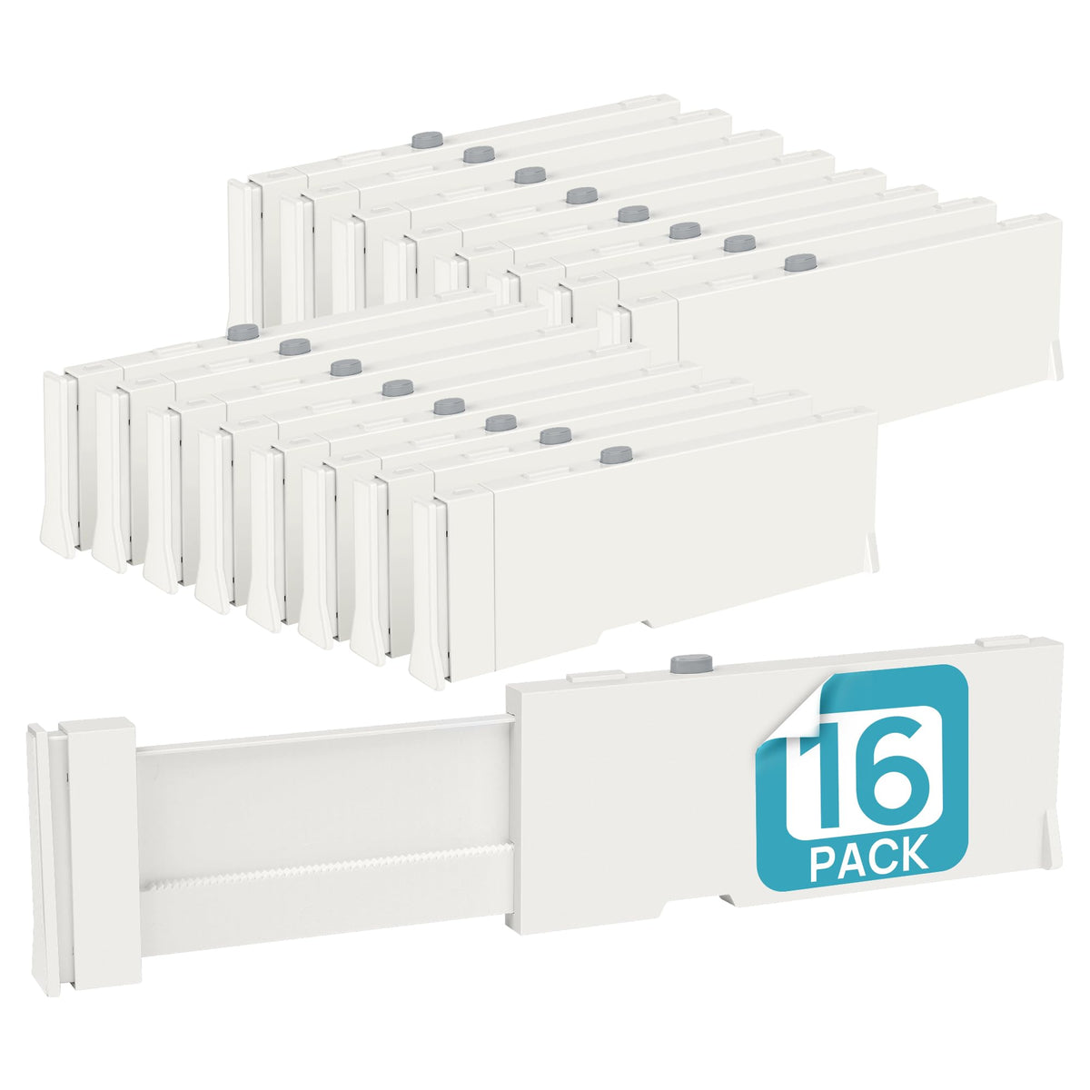 16 Pack Drawer Dividers for Clothes (16 Count)
