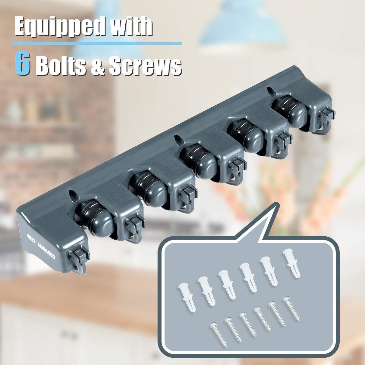Wall Mount Mop Broom Holder