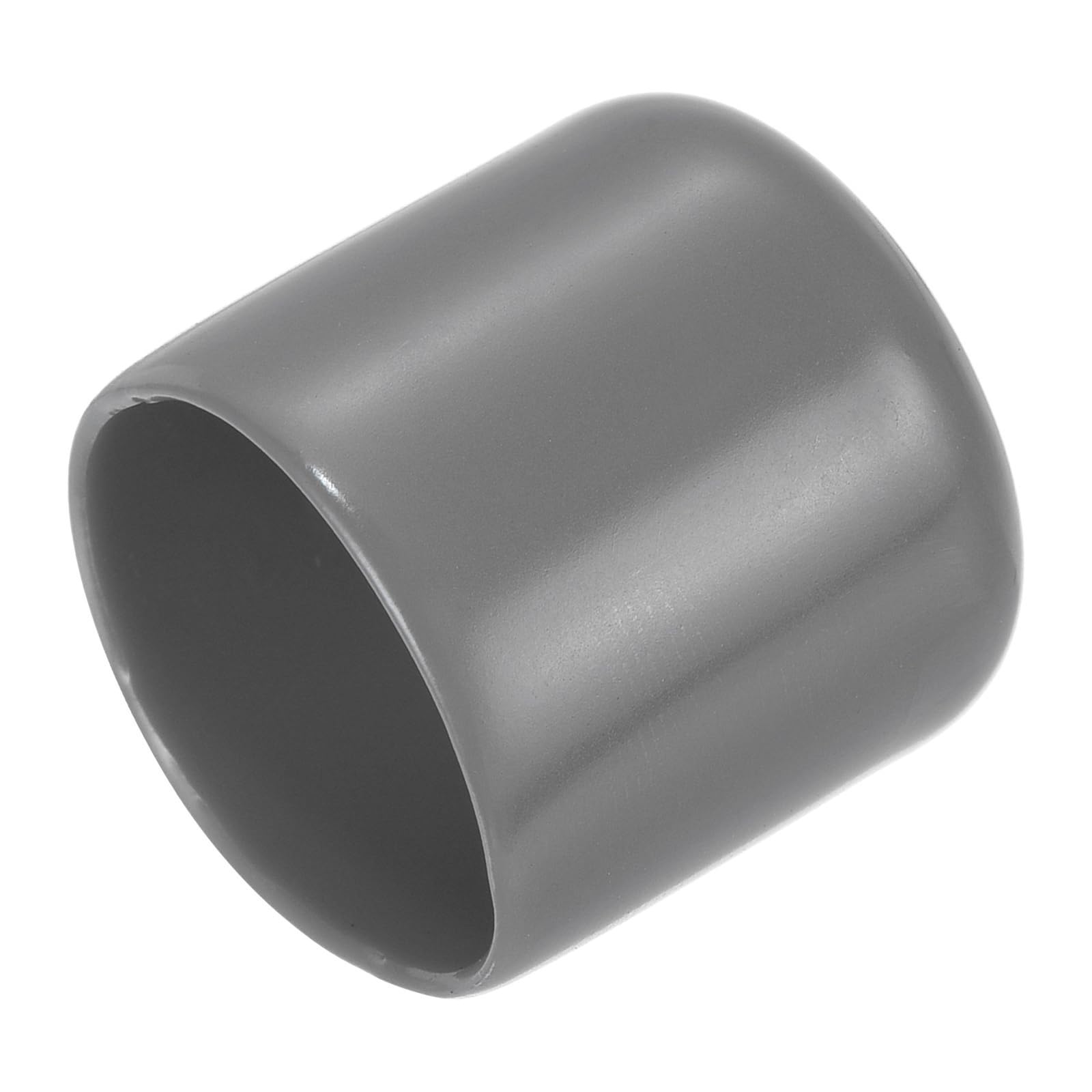 20pcs Rubber End Caps 24mm ID Vinyl PVC Round Tube Bolt Cap Cover Screw Thread Protectors Dark Grey