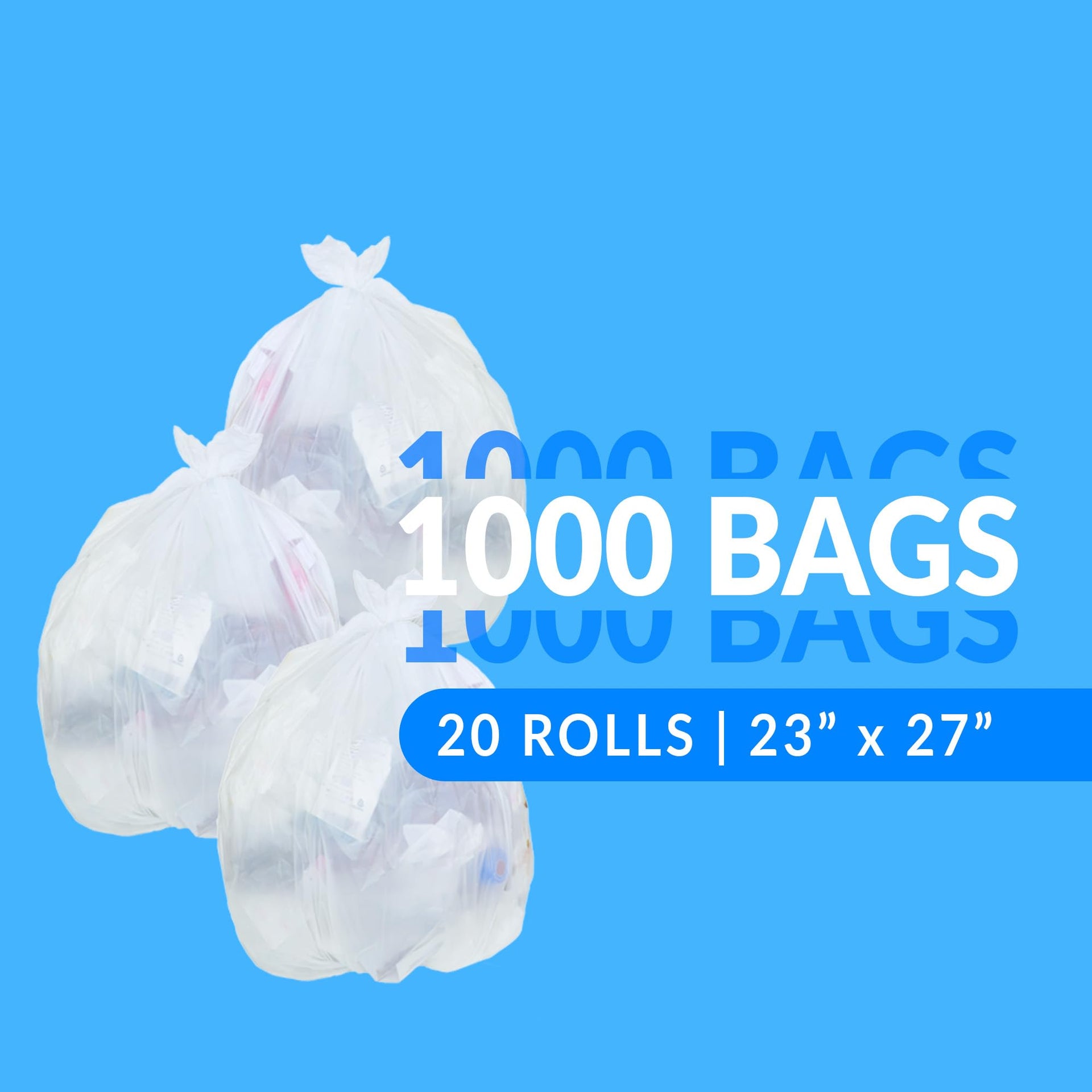6 10 Gallon Trash Bags (1000 Count)