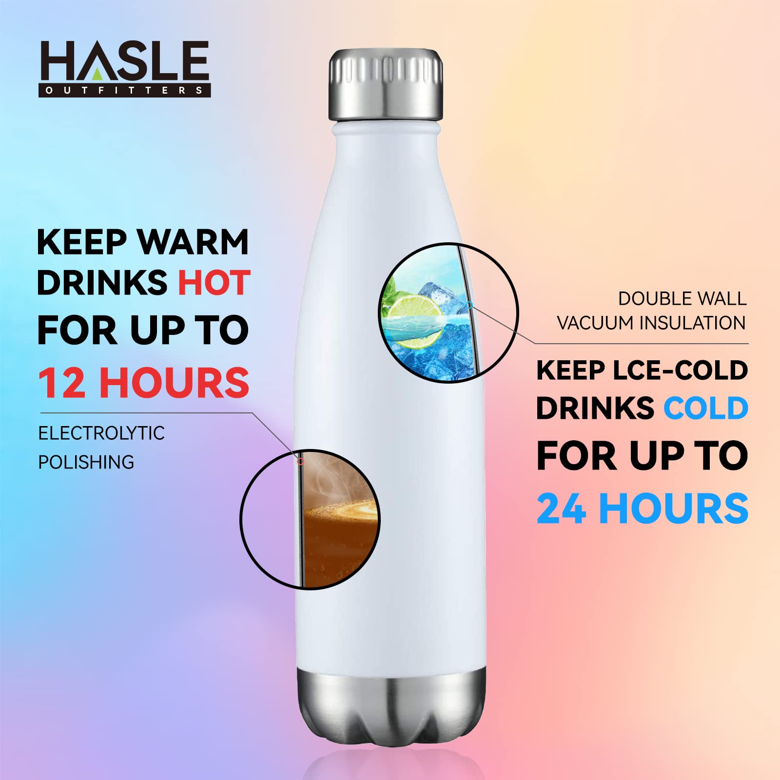 17oz Stainless Steel Water Bottles