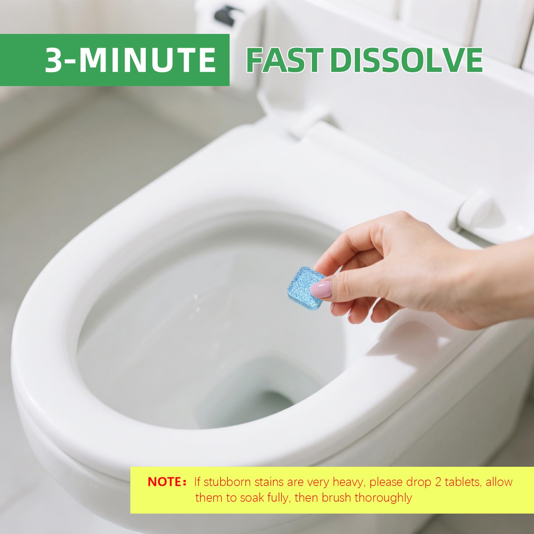 Toilet Bowl Cleaner Tablets 30 Big Pack Lemon Scent (30 Count)