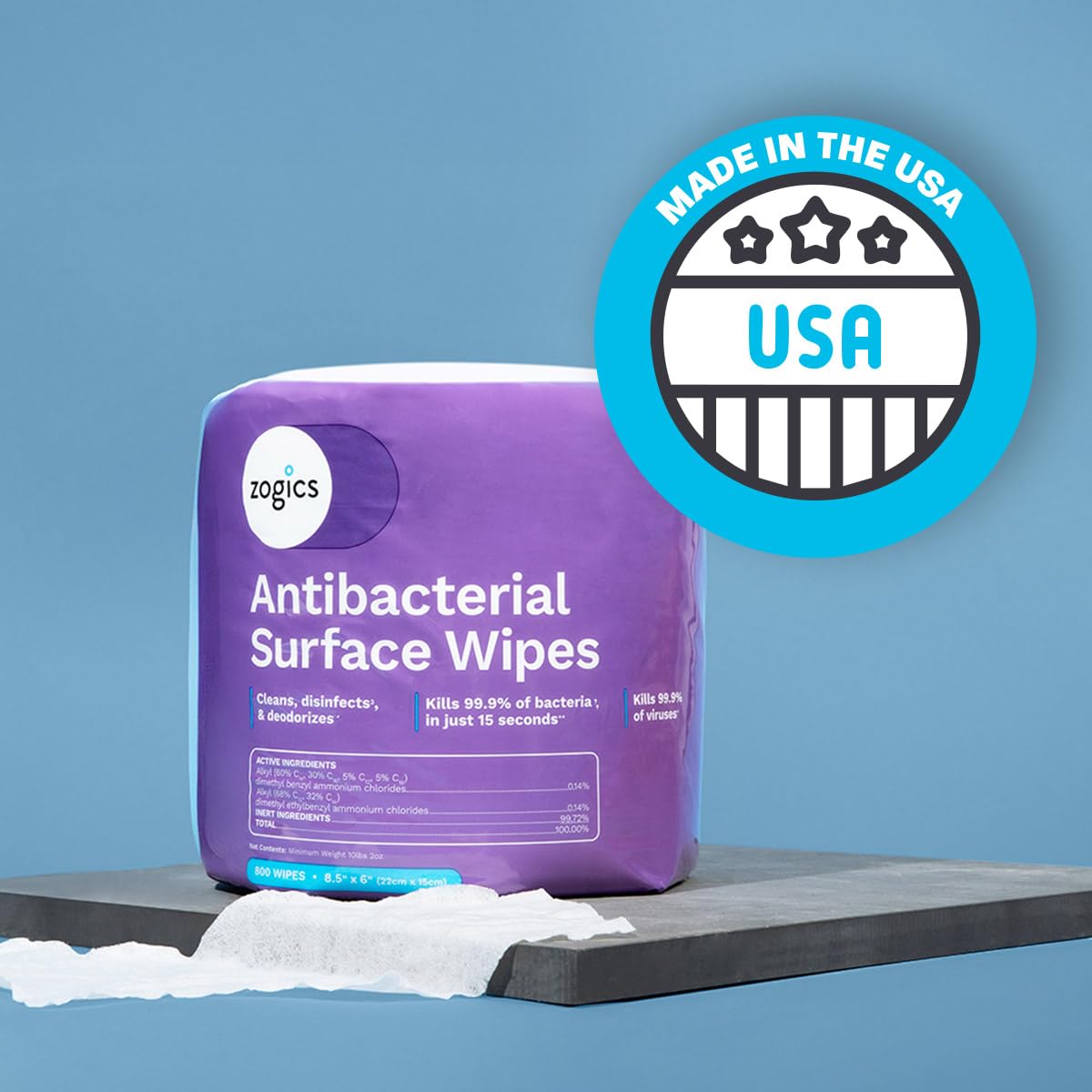Antibacterial Disinfecting Wipes (4 Count)