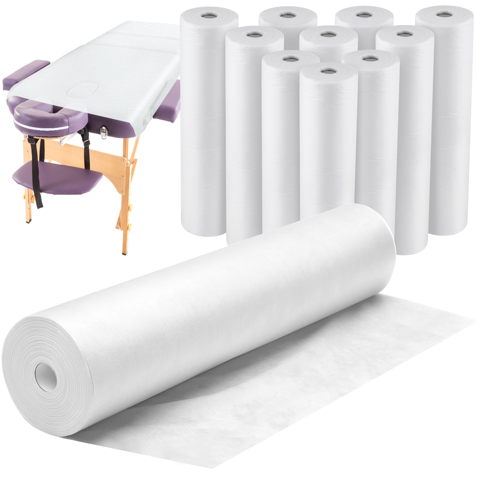 10 Rolls Disposable Non Woven Massage Table Sheets Roll