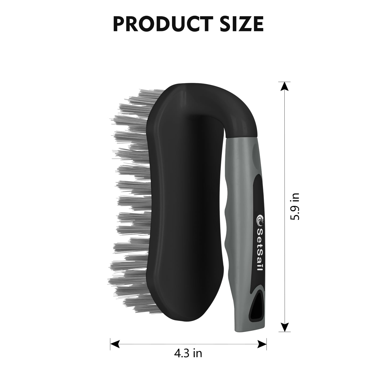 Scrub Brush Stiff Bristle Cleaning Scrubber (2 Count)