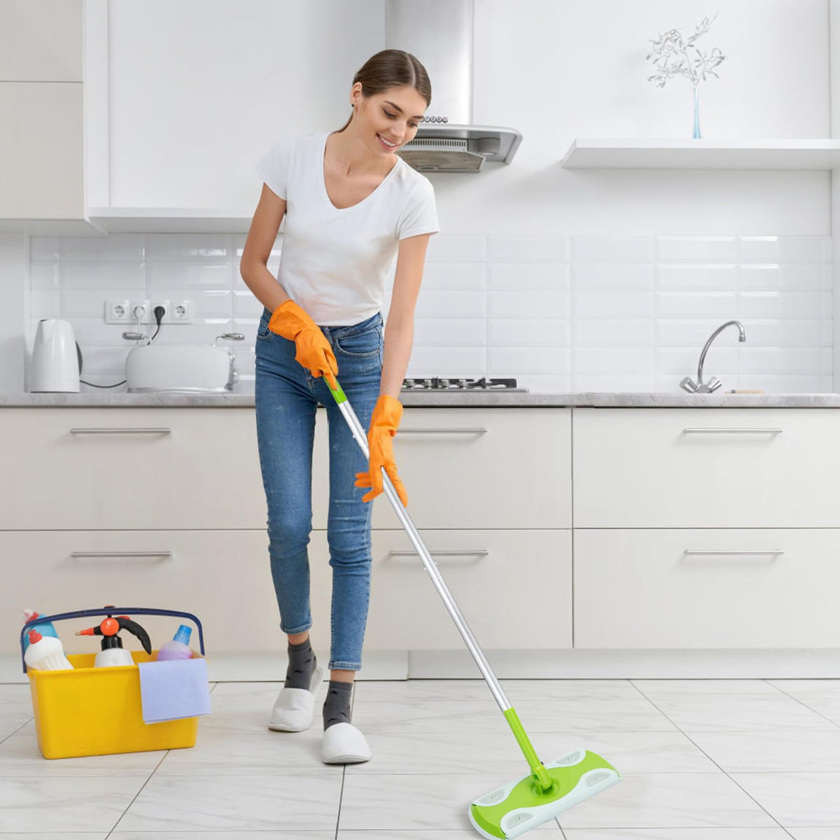 Mop Handle Compatible with Swiffer (5 Count)