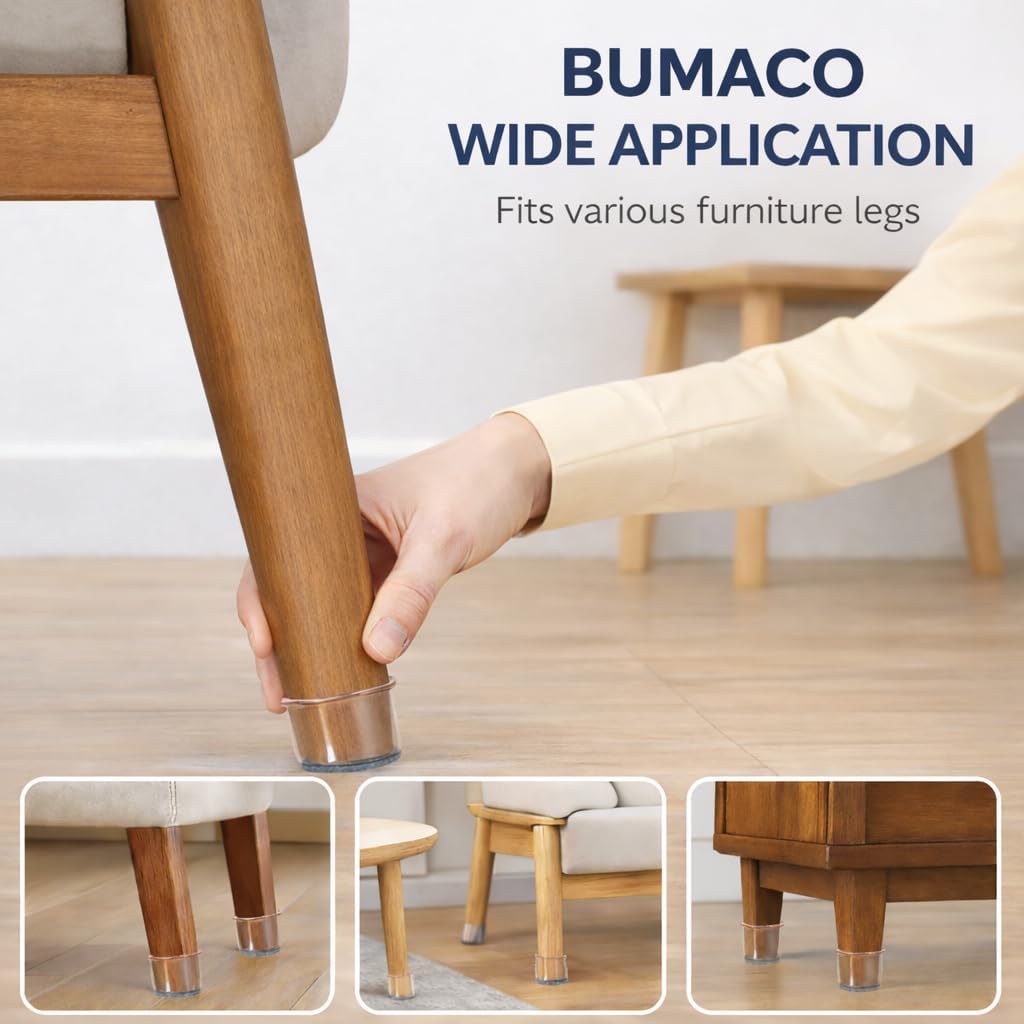 40Pcs Chair Leg Floor Protectors for Hardwood Floors Anti (40 Count)