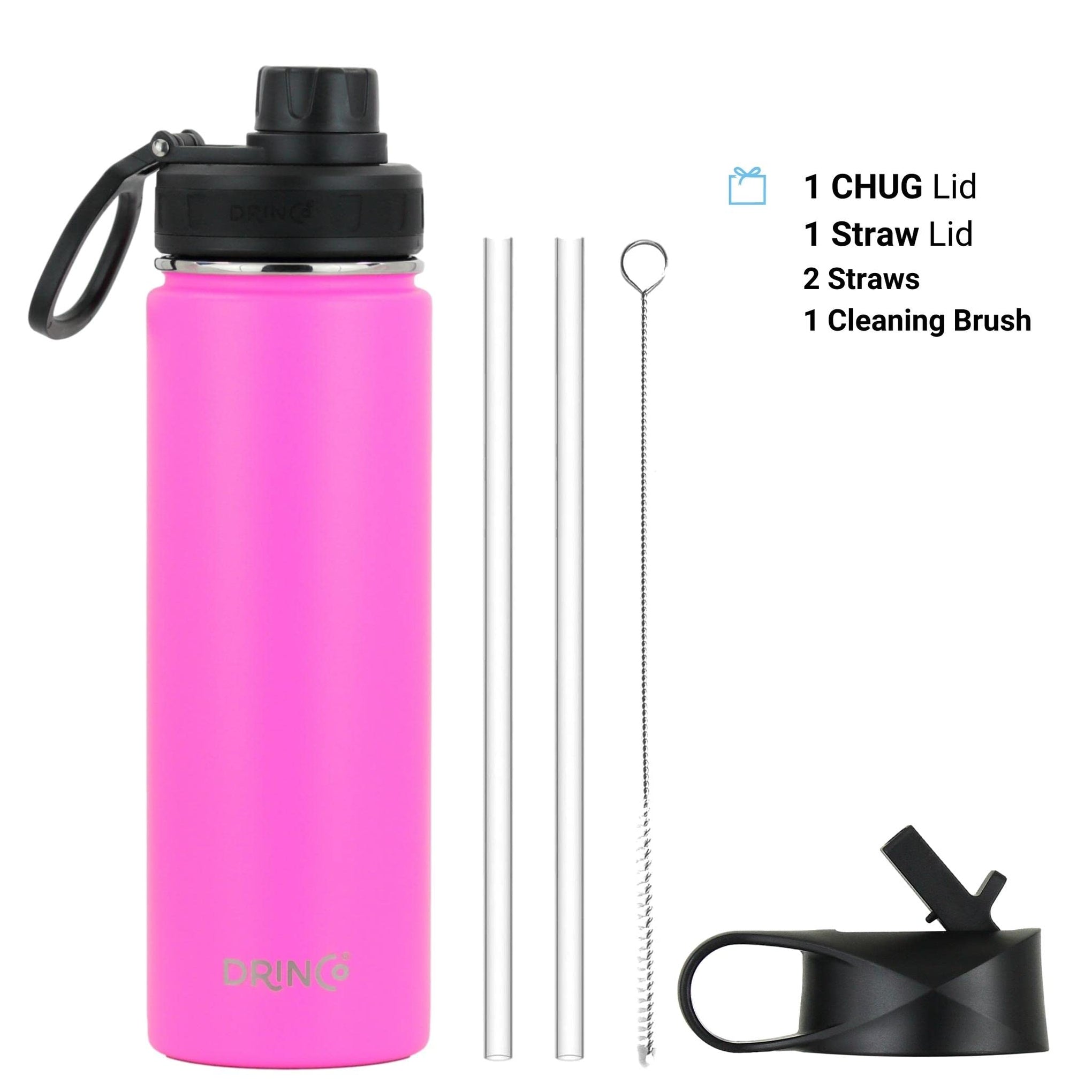 Stainless Steel Water Bottle Spout Lid Vacuum Insulated Double Wall Water Bottle Wide Mouth