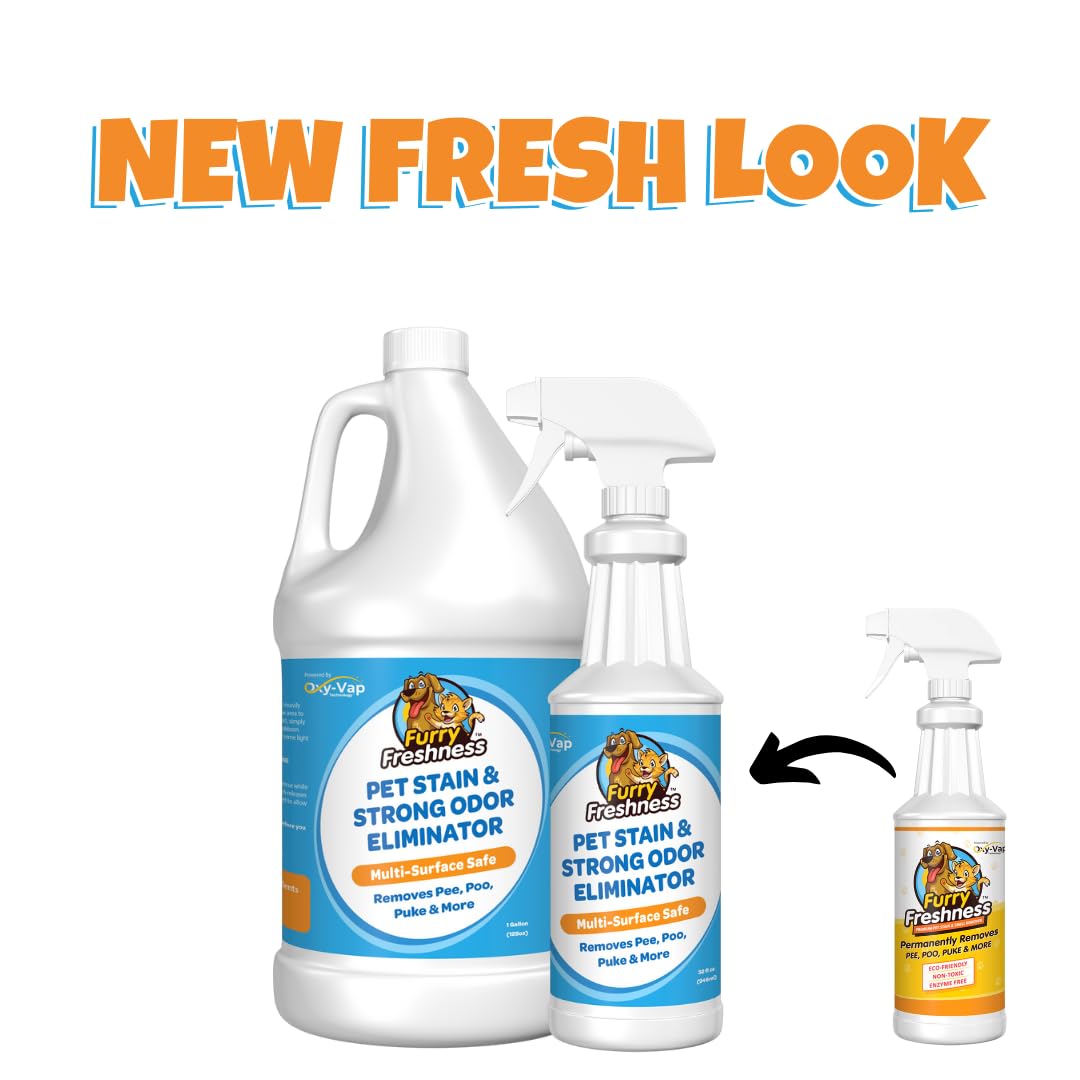 Extra Strength Cat or Dog Pee Stain & Permanent Odor Remover + Smell Eliminator (64 Ounce)