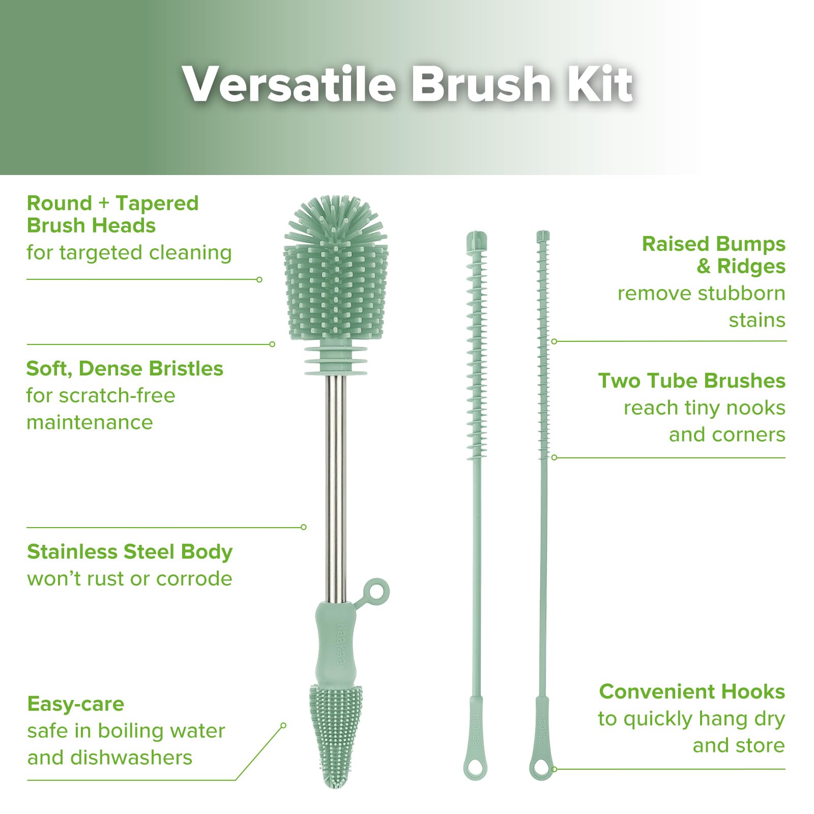 Silicone Cleaning Brush Kit (25.99 Count)