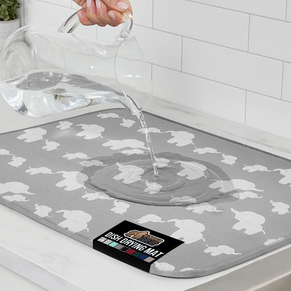 Ultra Water Absorbent Microfiber Dish Drying Mat
