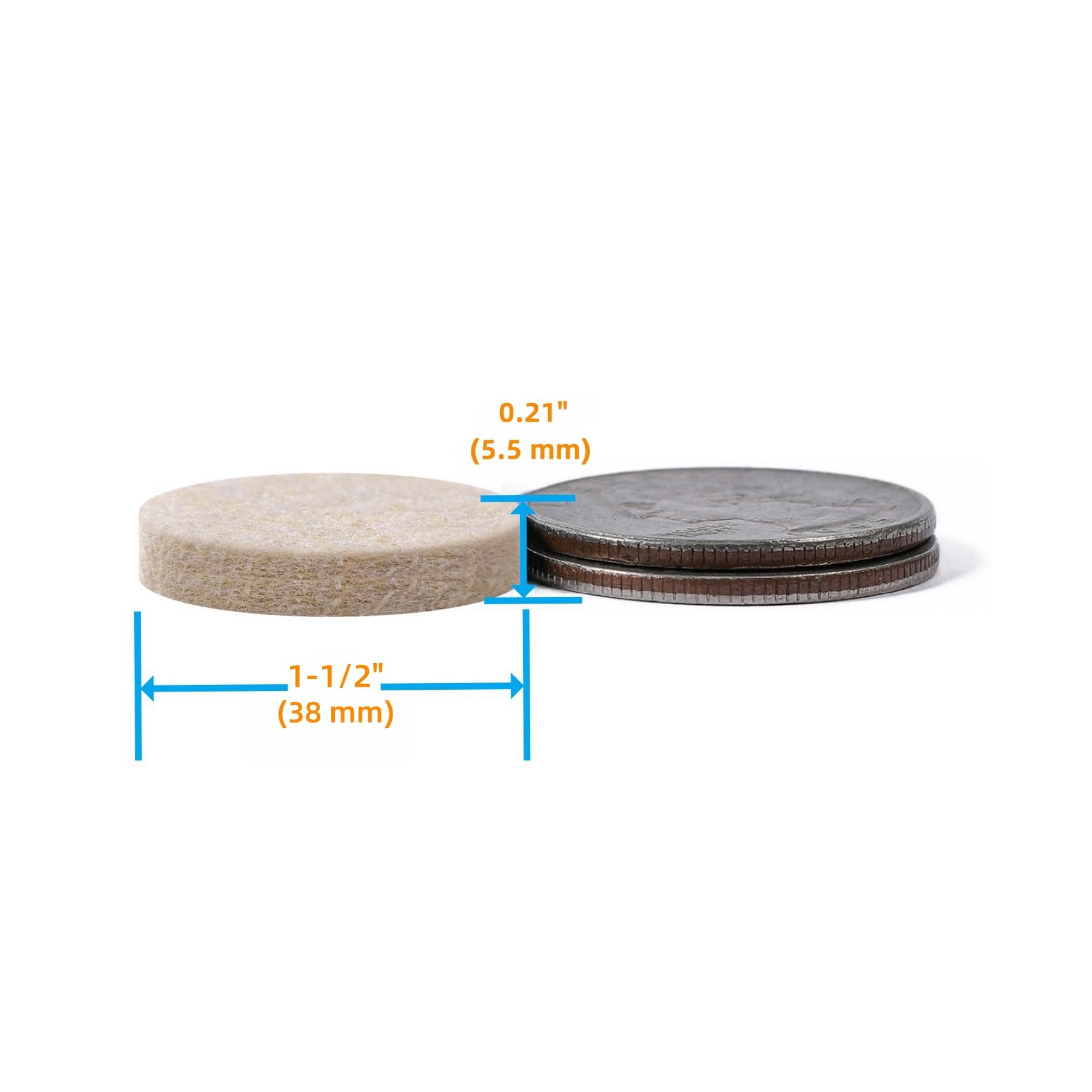 Felt Furniture Pads for Hardwood Floors (48 Count)