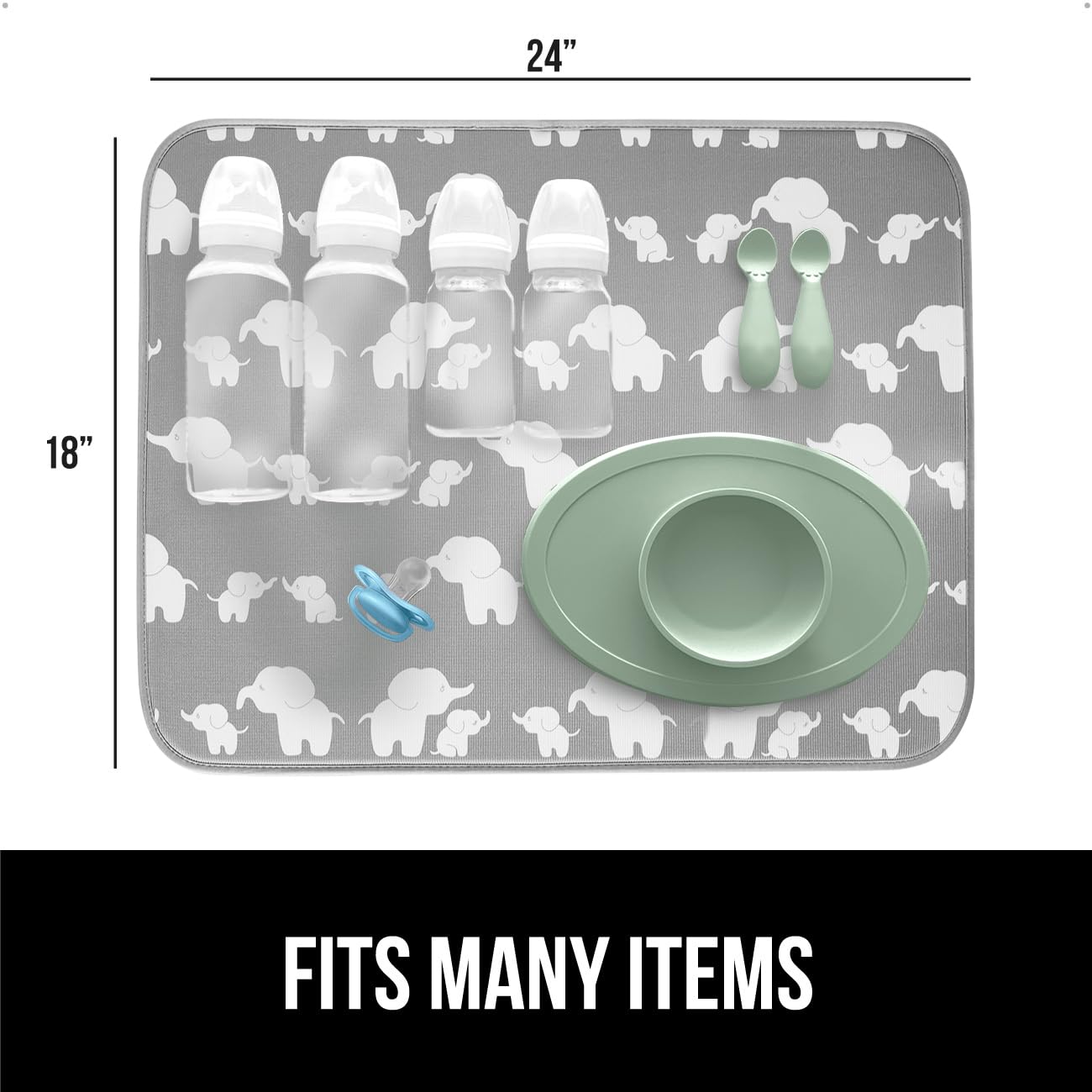 Ultra Water Absorbent Microfiber Dish Drying Mat (2 Count)