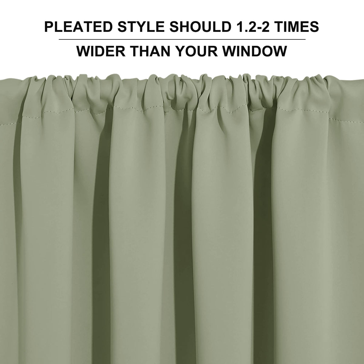 Large Blackout Curtains for Bedroom Living Room 84 inches Long (2 Count)