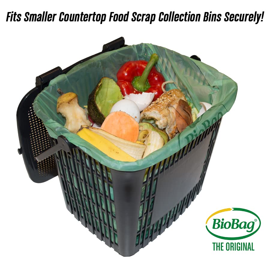 2.6 Gallon Compostable Food Scrap Bags by BioBag (100 Count)