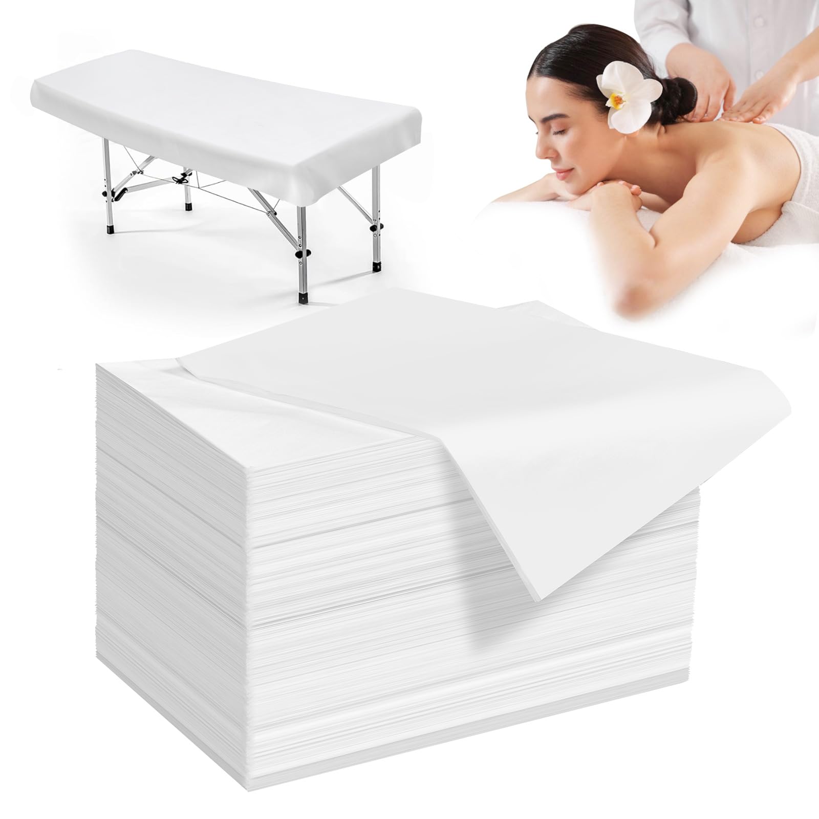 100 Pack Disposable Bed Sheets (100 Count)