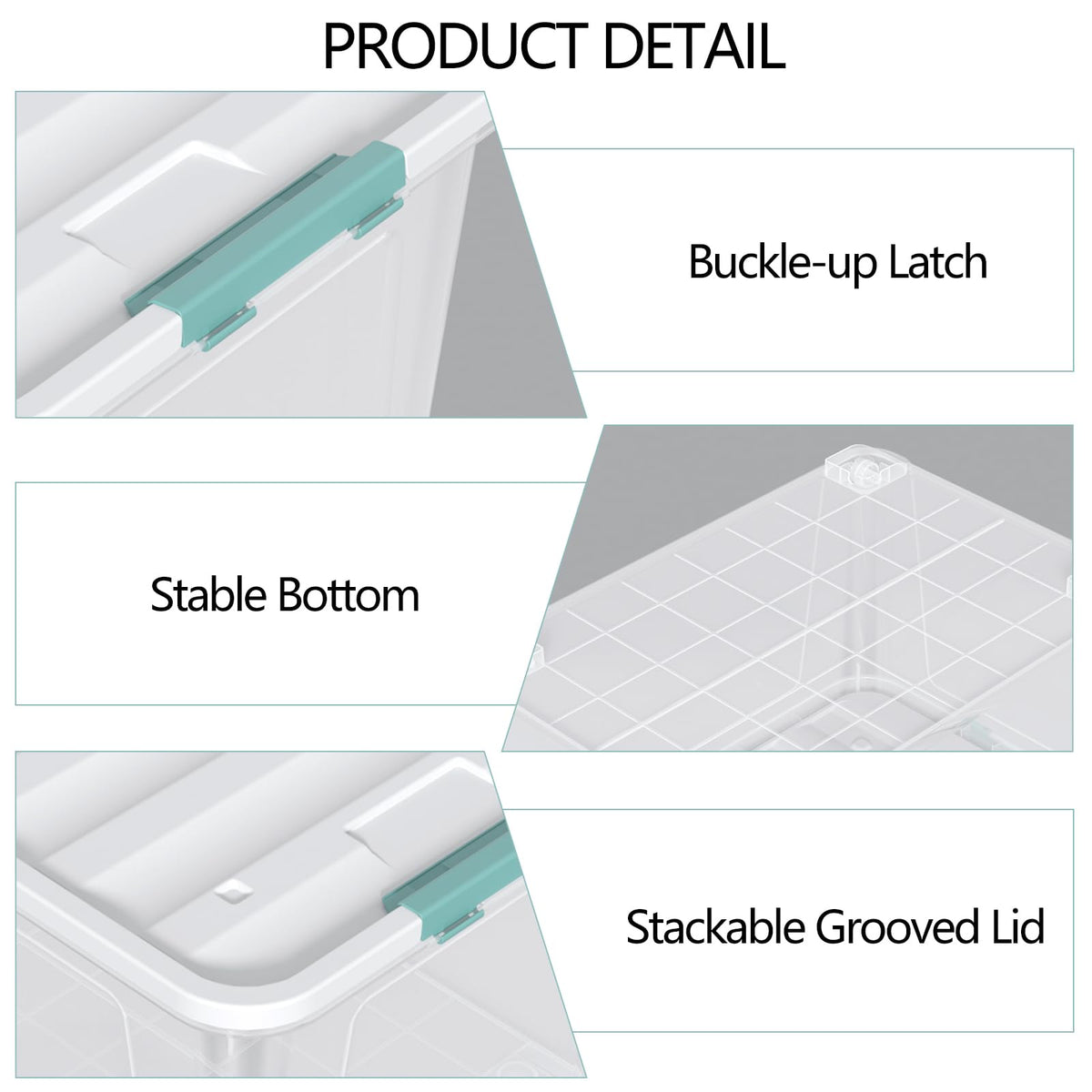85 Qt Storage Box with Latching Lid (2 Count)