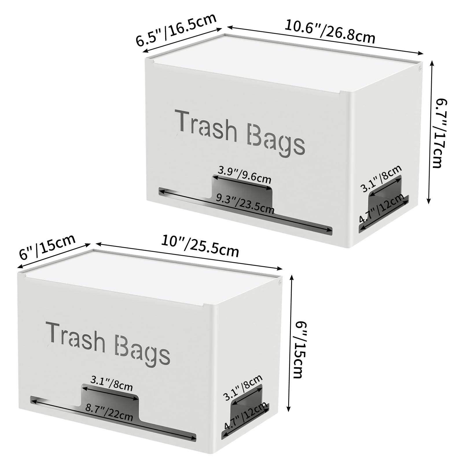 2 Pack Trash Bag Holder Dispenser (2 Count)