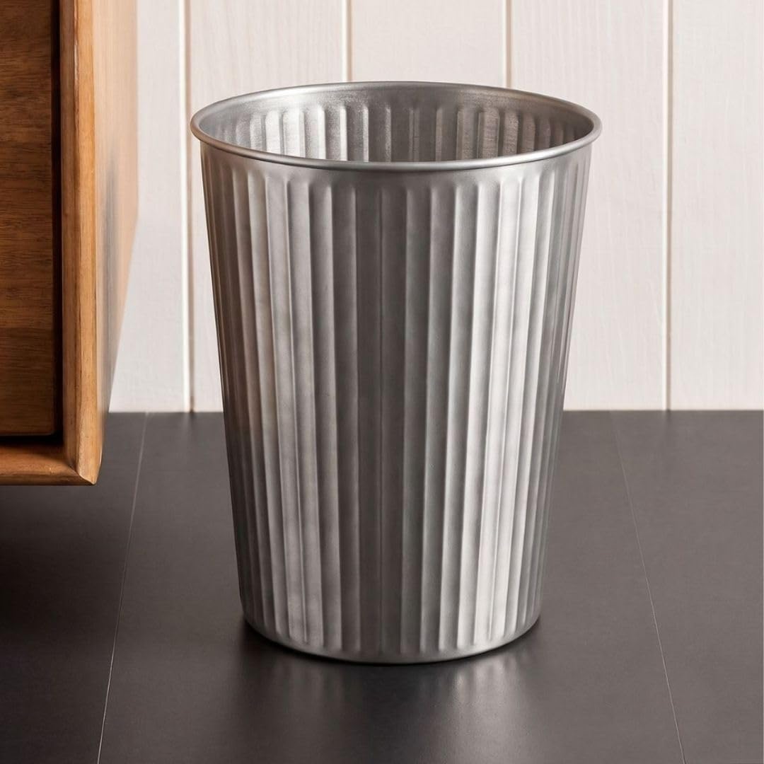 Metal Bathroom Trash Can
