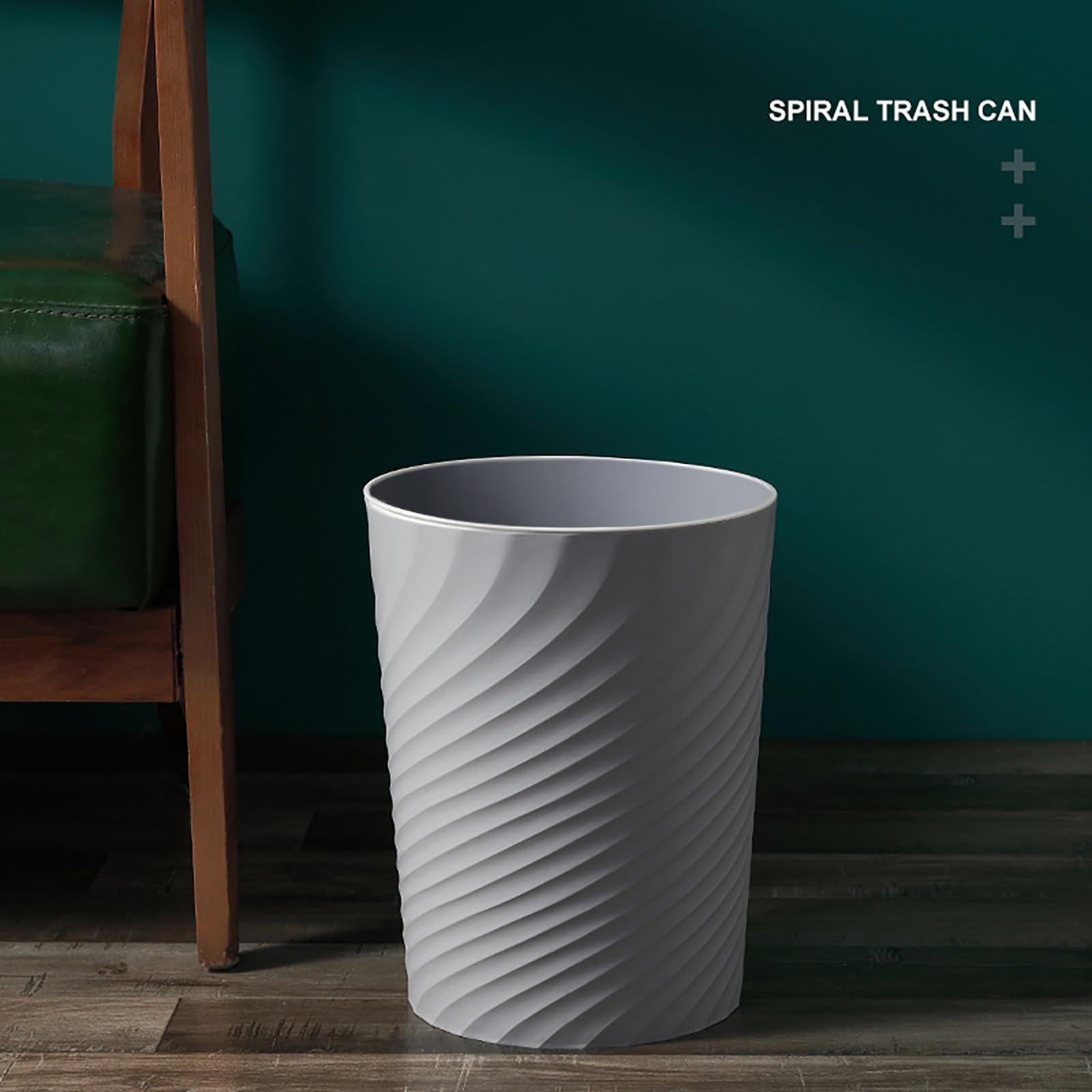 Small Bathroom Trash Can 1.8 Gallon Garbage Can Waste Basket Recycling Bin for Dorm Bedroom Office Kitchen (2 Count)