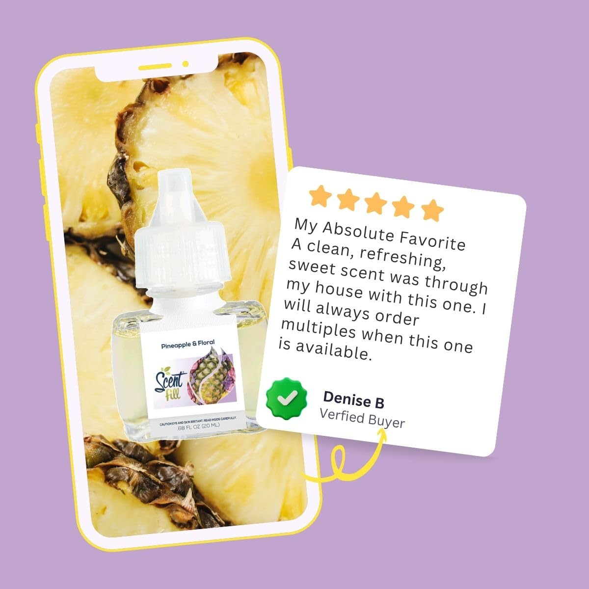 Pineapple & Floral Plug in Air Freshener (2.72 Fl Oz)