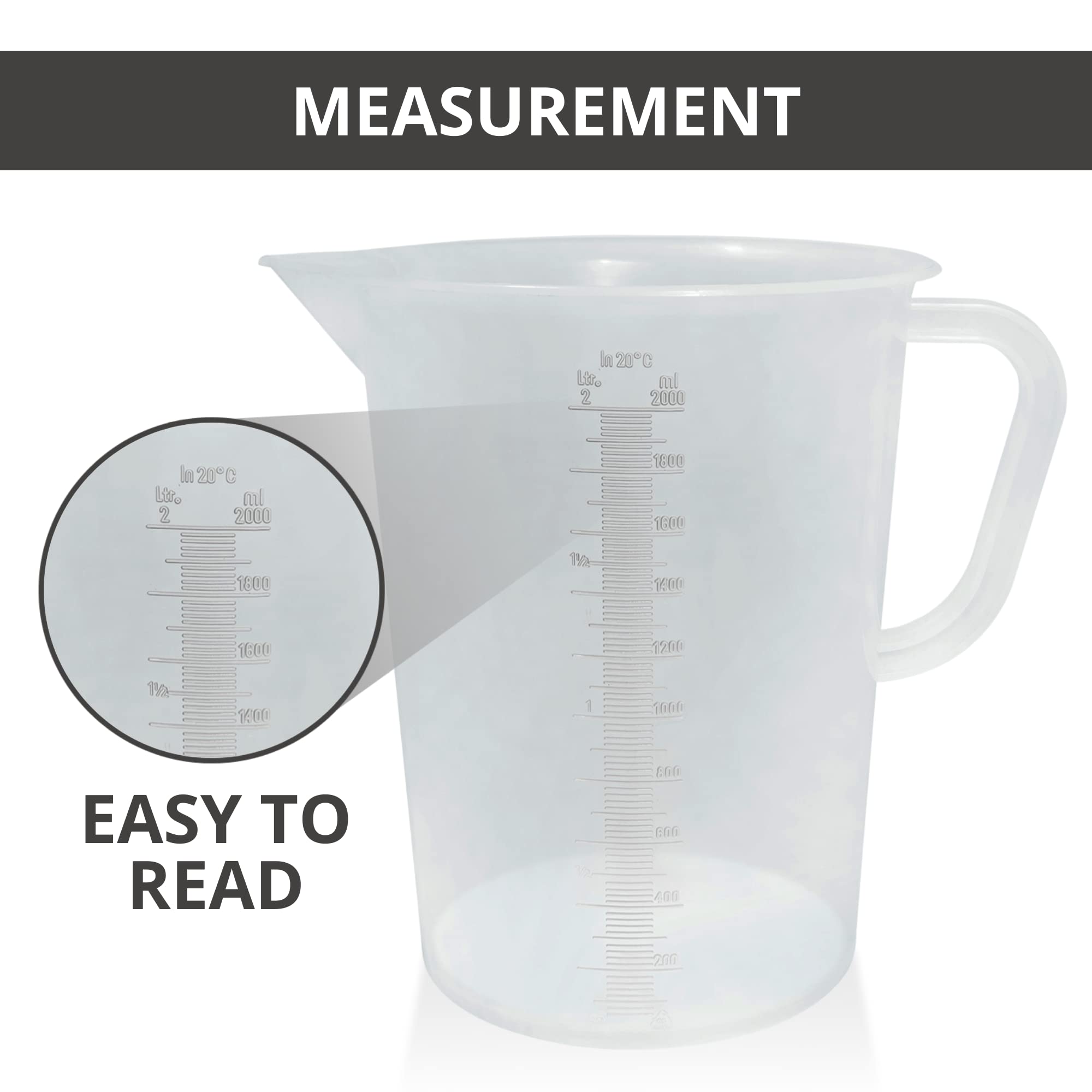 Plastic Graduated Measuring and Mixing Pitcher