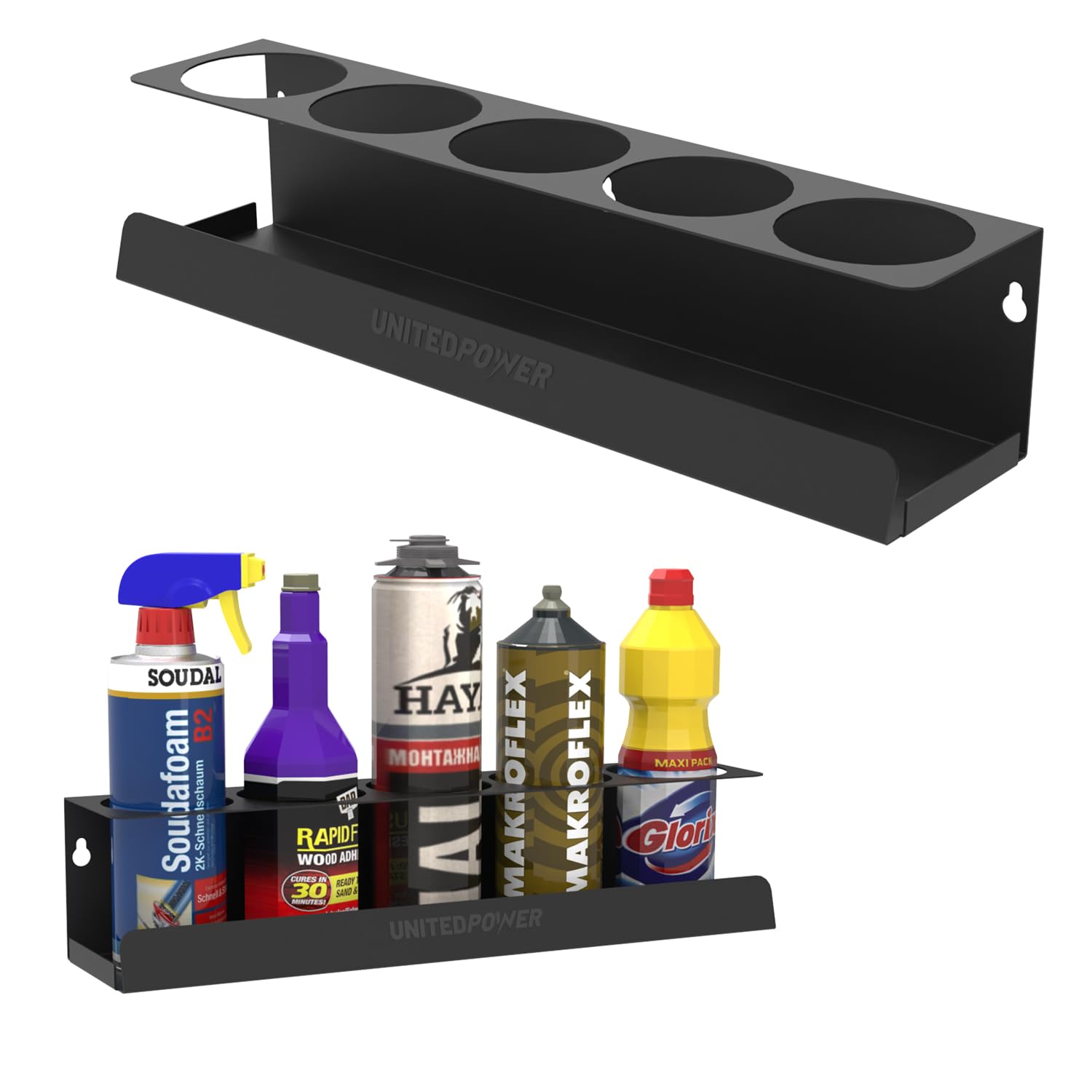 5 Aerosol Spray Can Holder