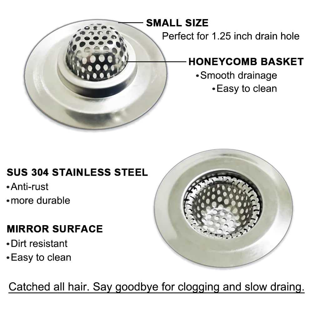 1.25" Small Drain Strainer (2 Count)