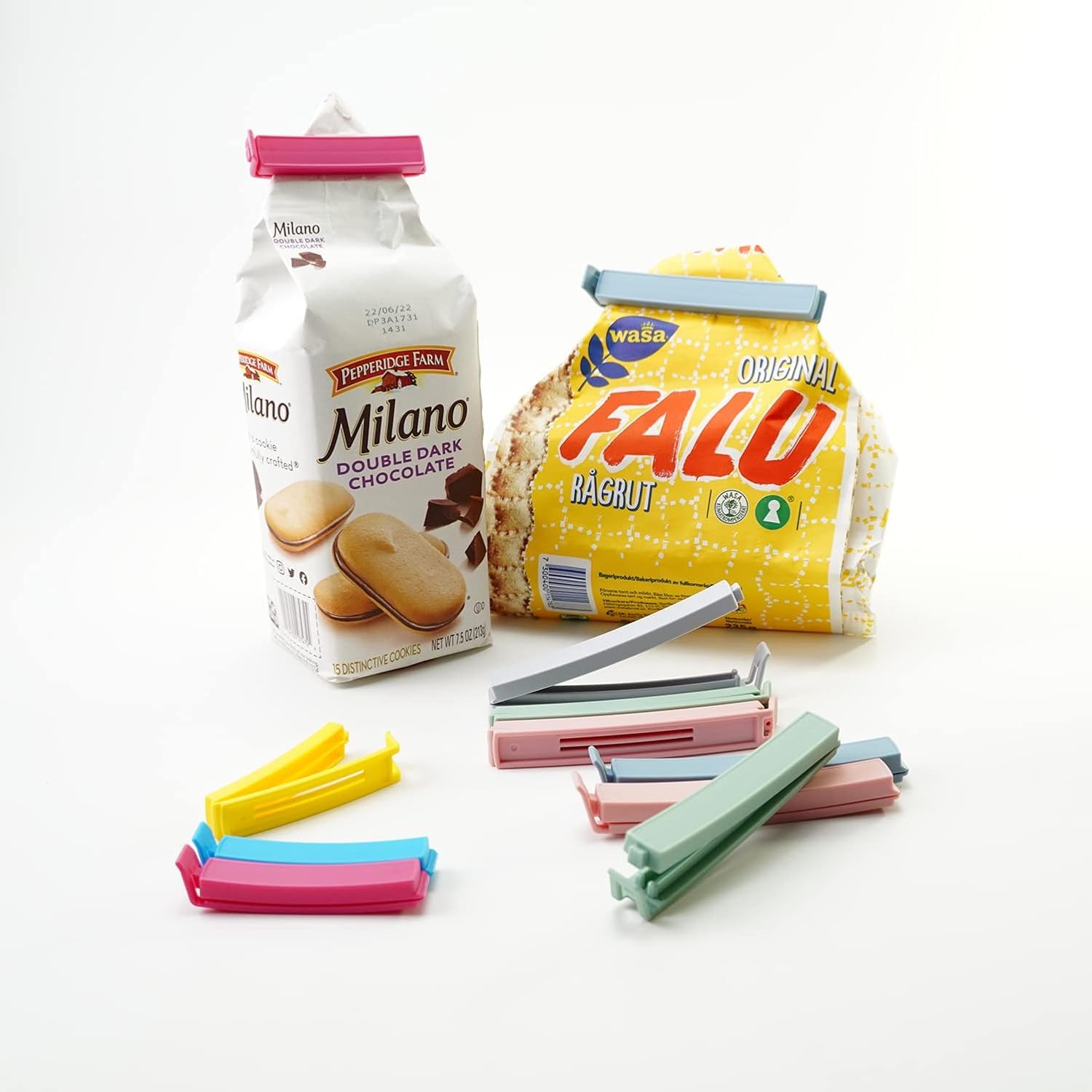 32 PCS Plastic Chip Clips for Food Packages (32 Count)