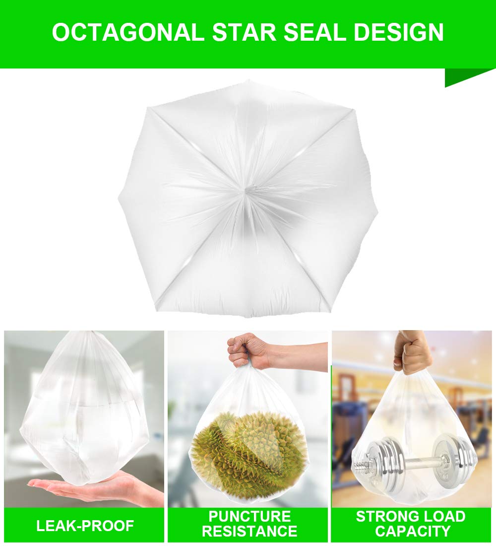 Clear Small Trash Bags (220 Count)
