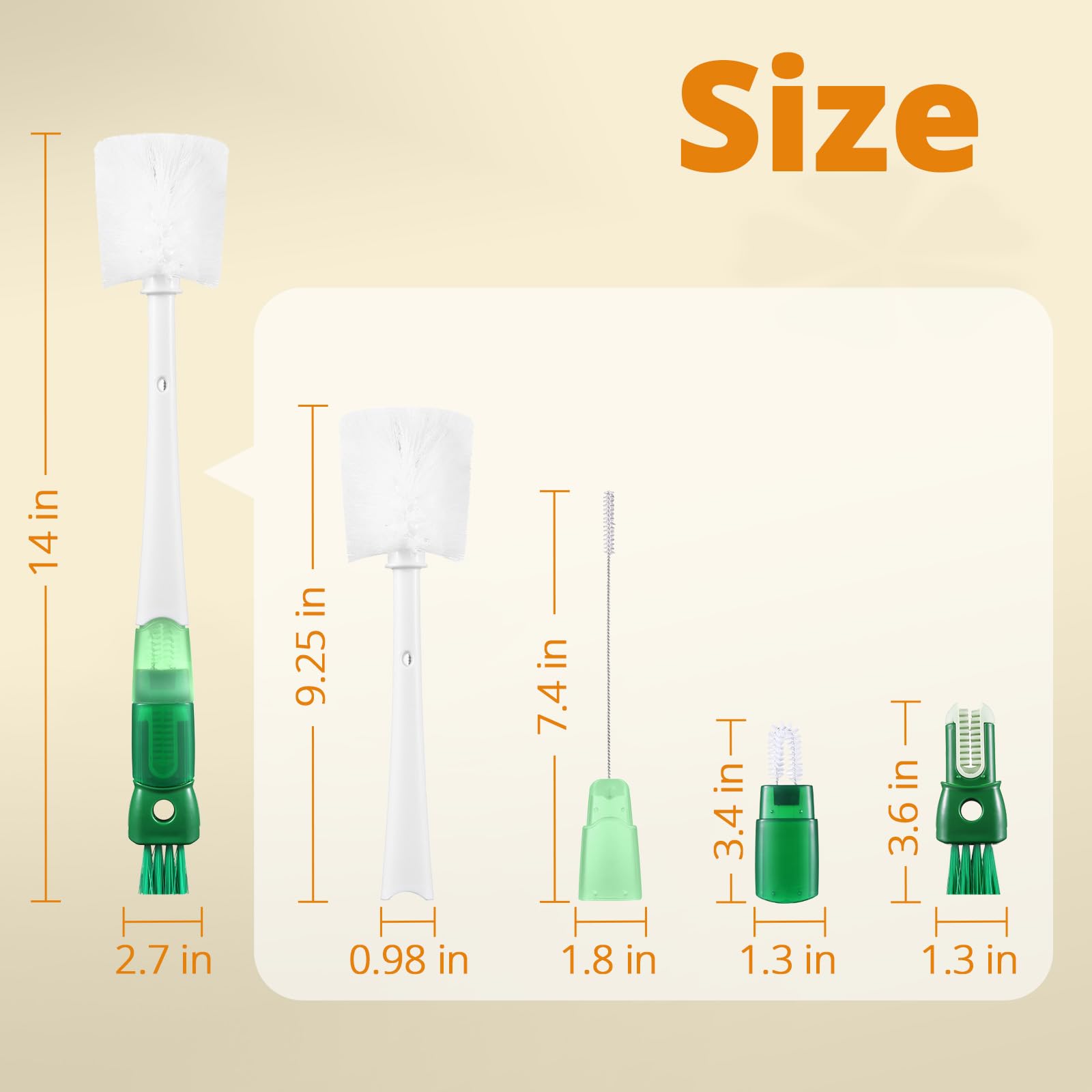 5 Pack Bottle Brush Set (5 Count)
