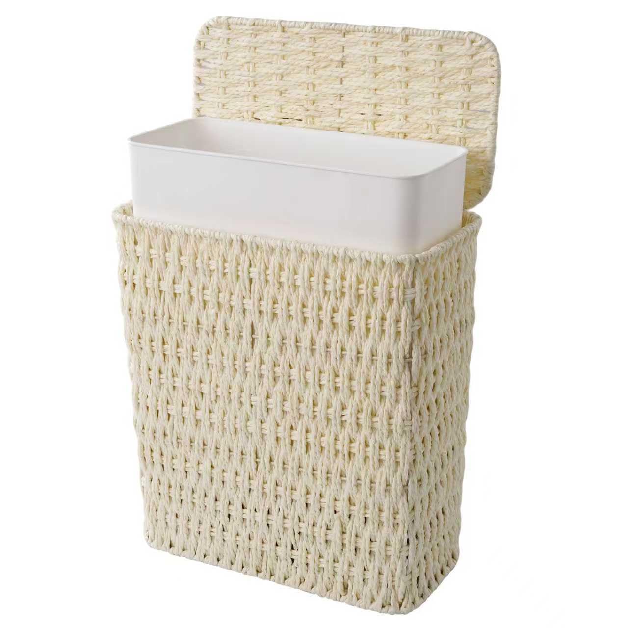 3 Gallon Paper Rope Bathroom Trash Can