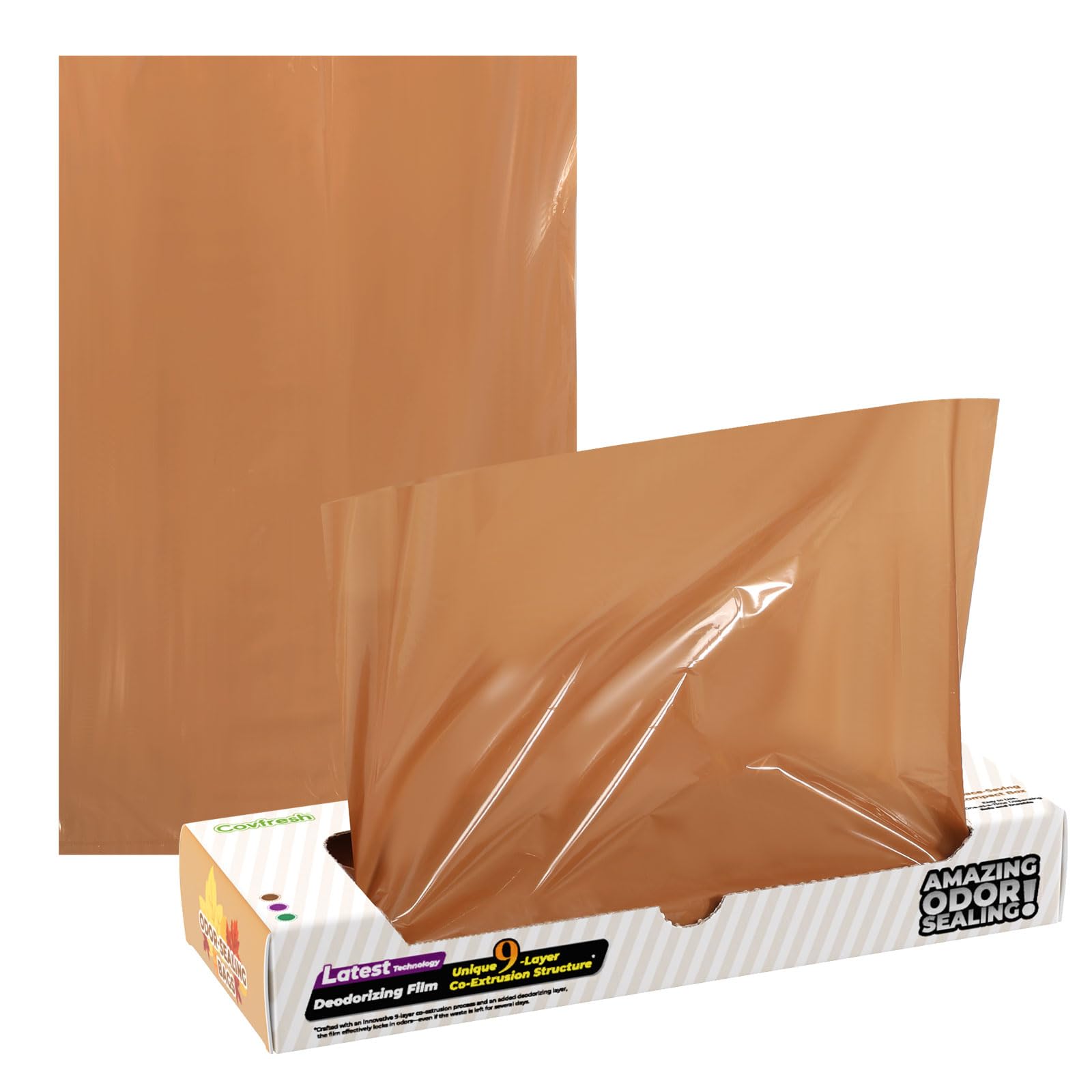 Odor Blocking Cat Litter bags for Poop (90 Count)