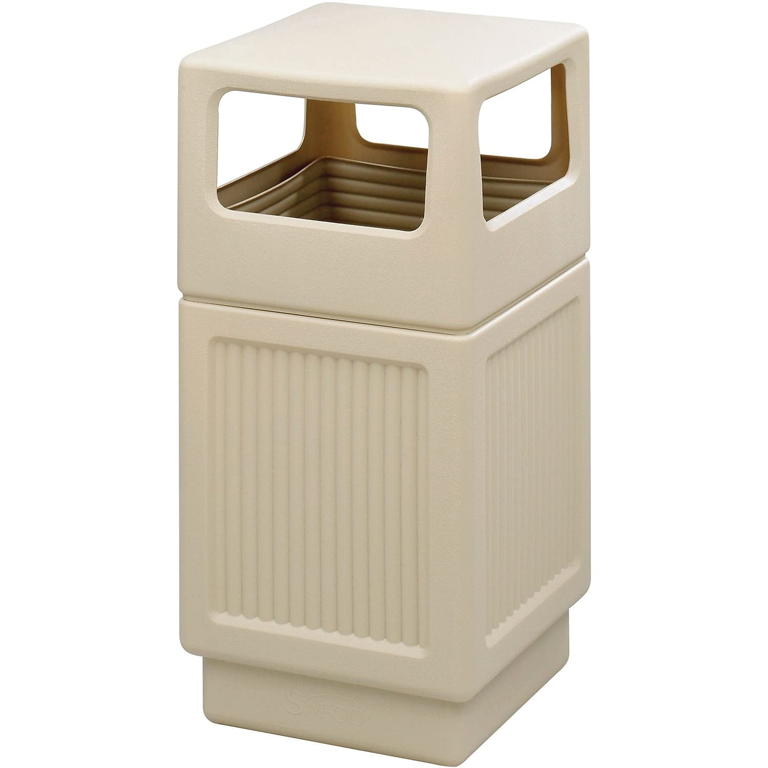 Canmeleon Recessed Panel Indoor Outdoor Trash Can