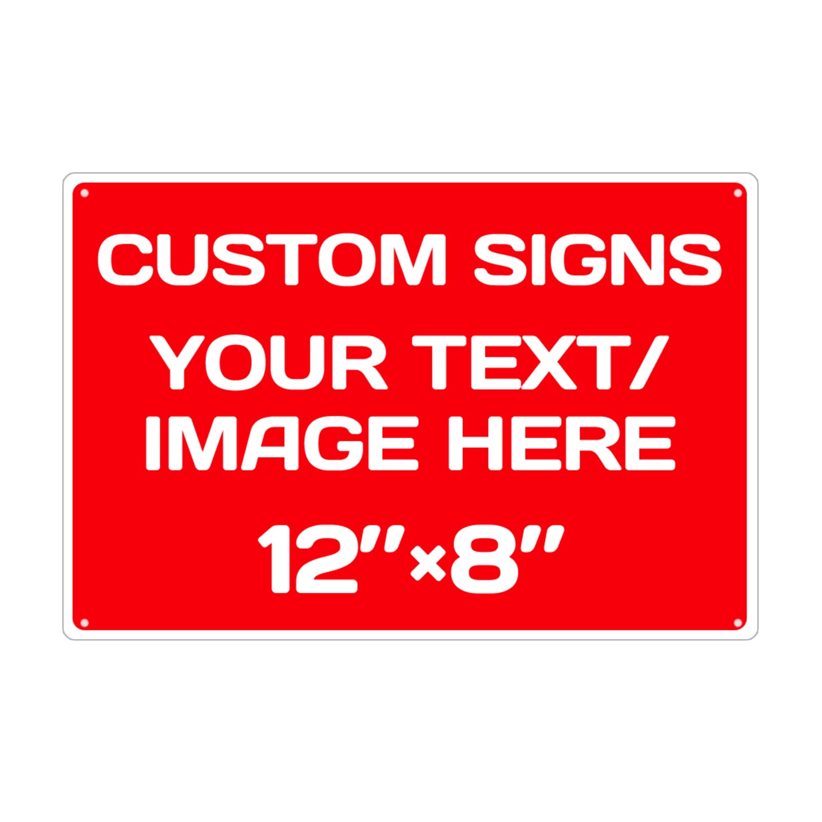 Personalized Aluminum Weatherproof Metal Sign