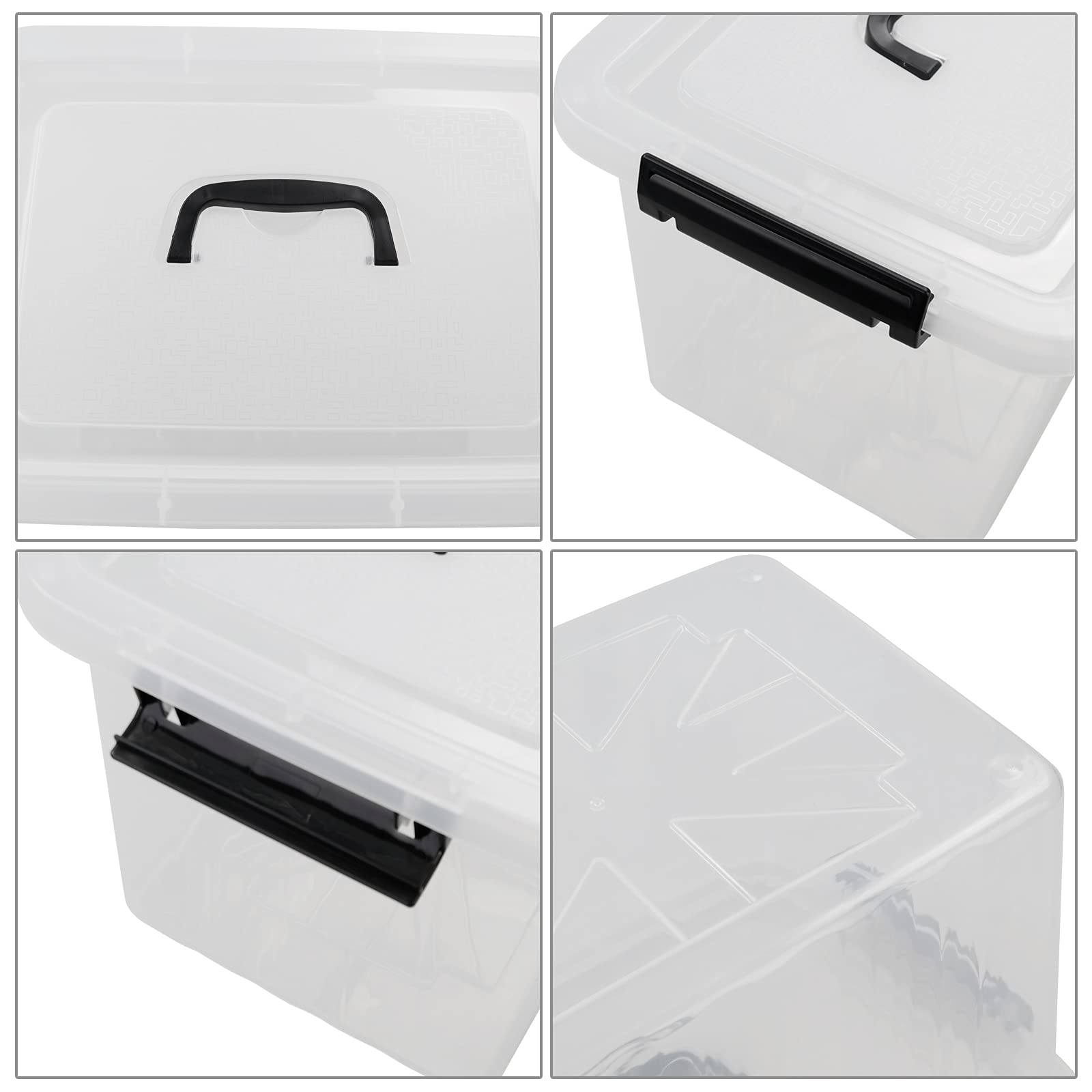 12 Quart Latch Storage Boxes (6 Count)