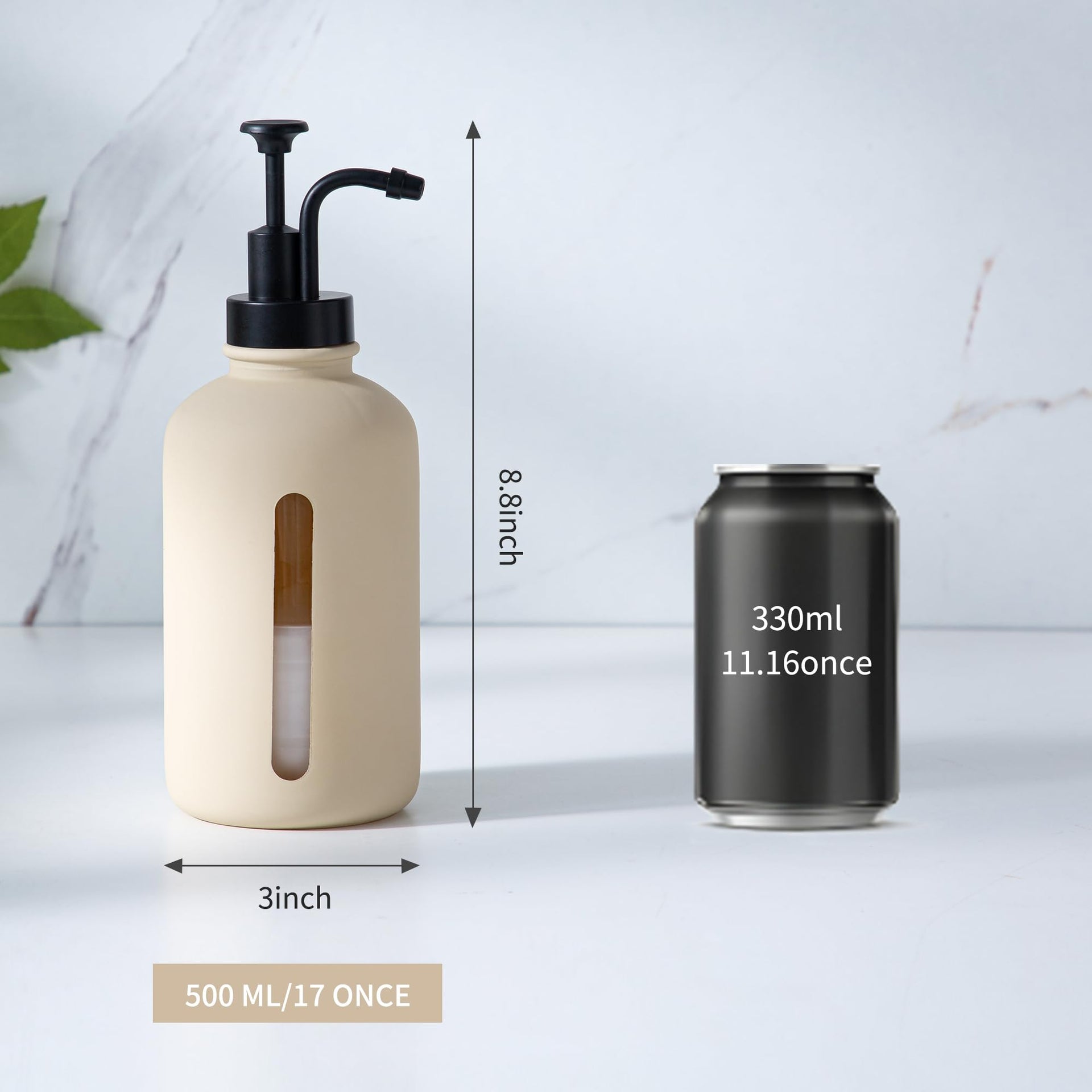 Beige Soap Dispenser