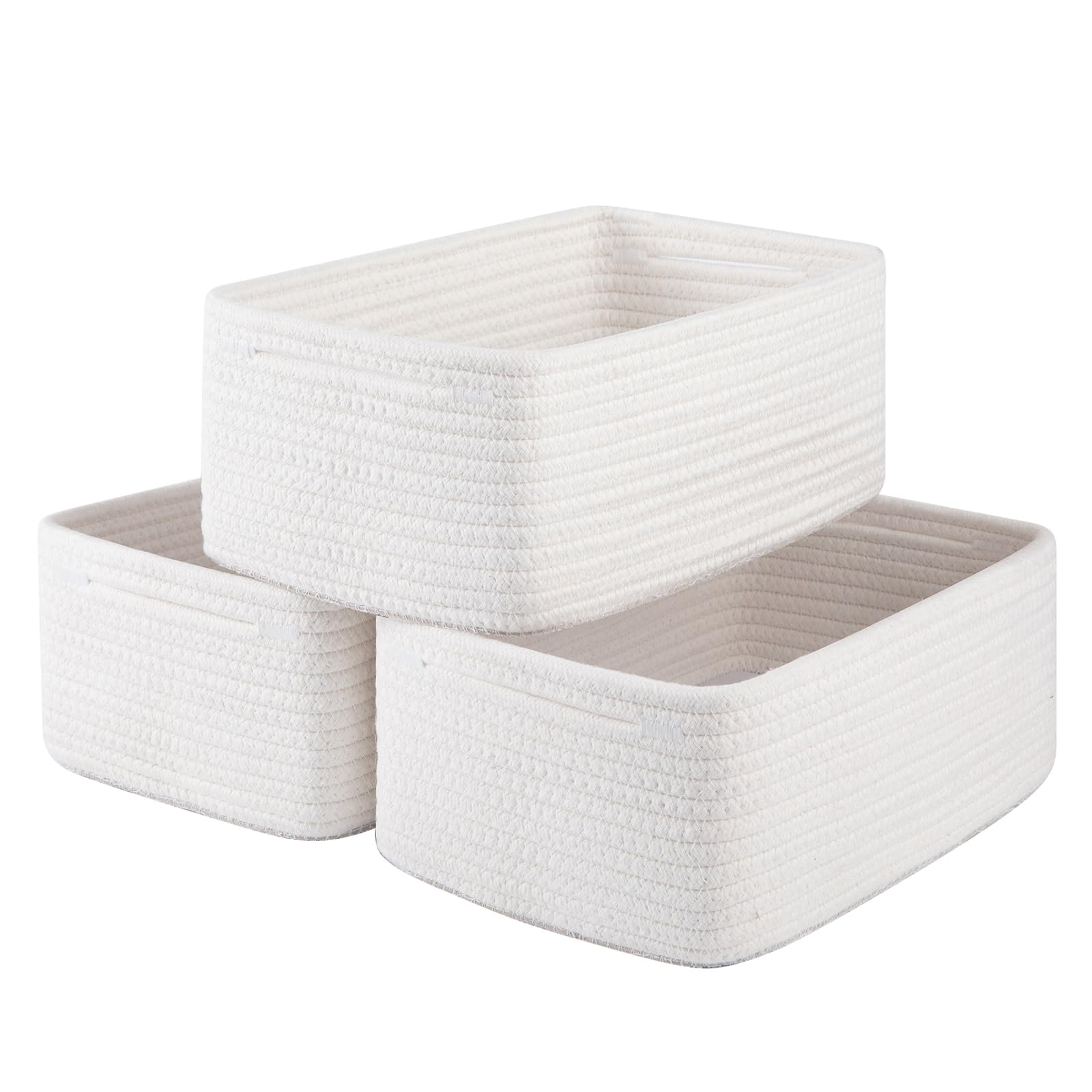 3 Pack Small Storage Baskets for Organizing (3 Count)