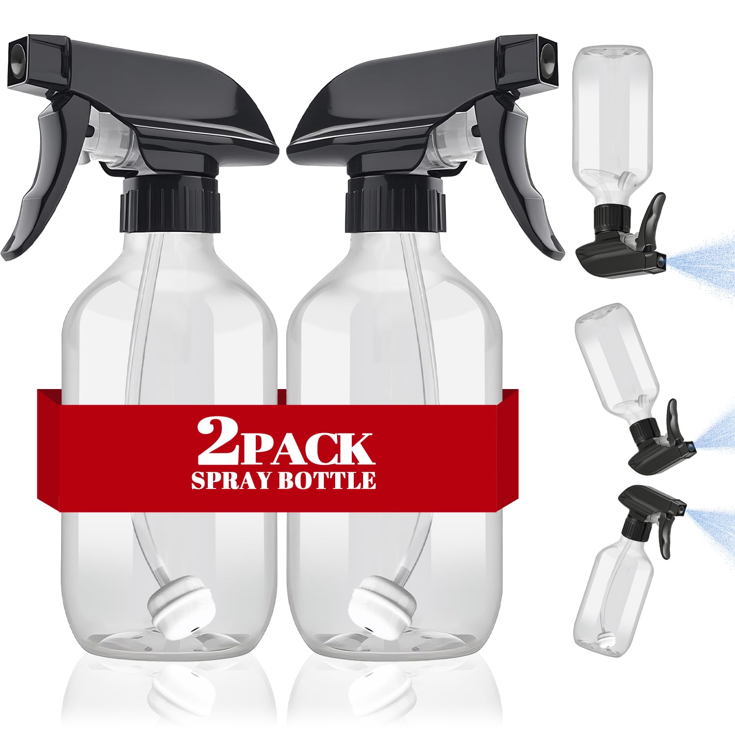 Plastic Spray Bottles 2 Pack 10 oz (2 Count)