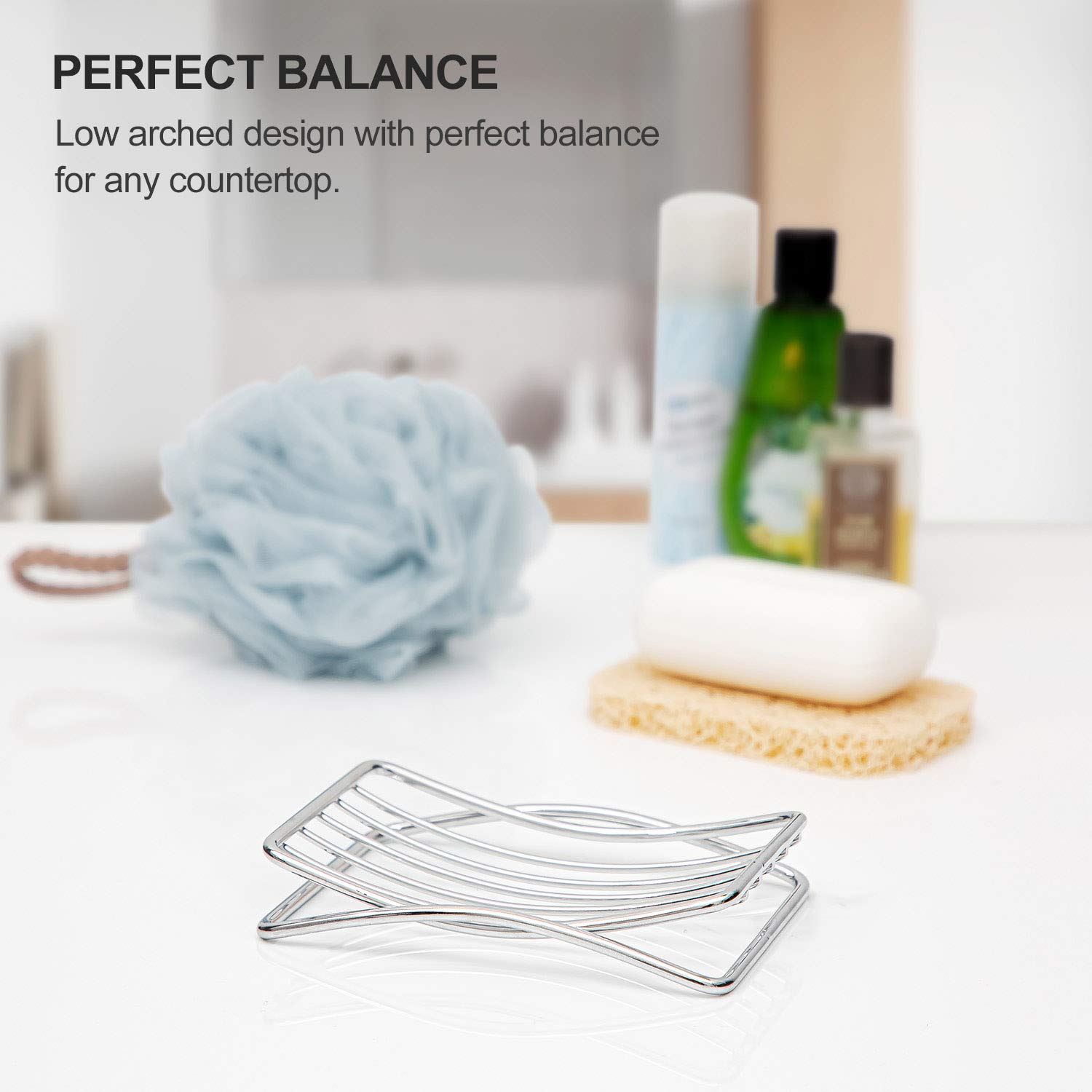 Soap Dish Stainless Steel Bar Soap Holder for Shower Bathroom