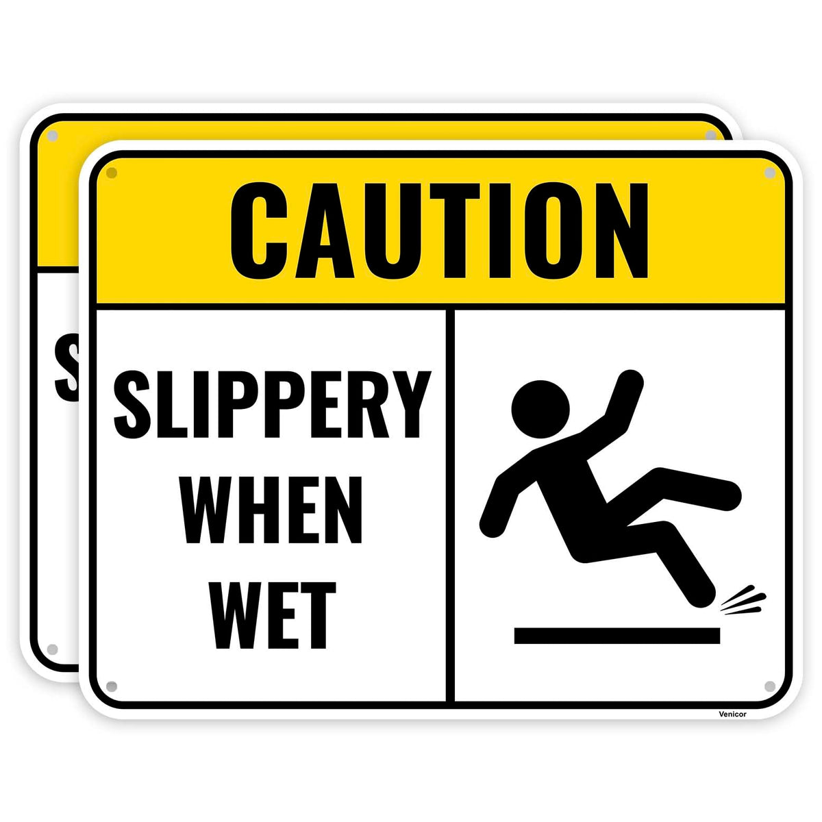 2PC Slippery When Wet Sign (2 Count)