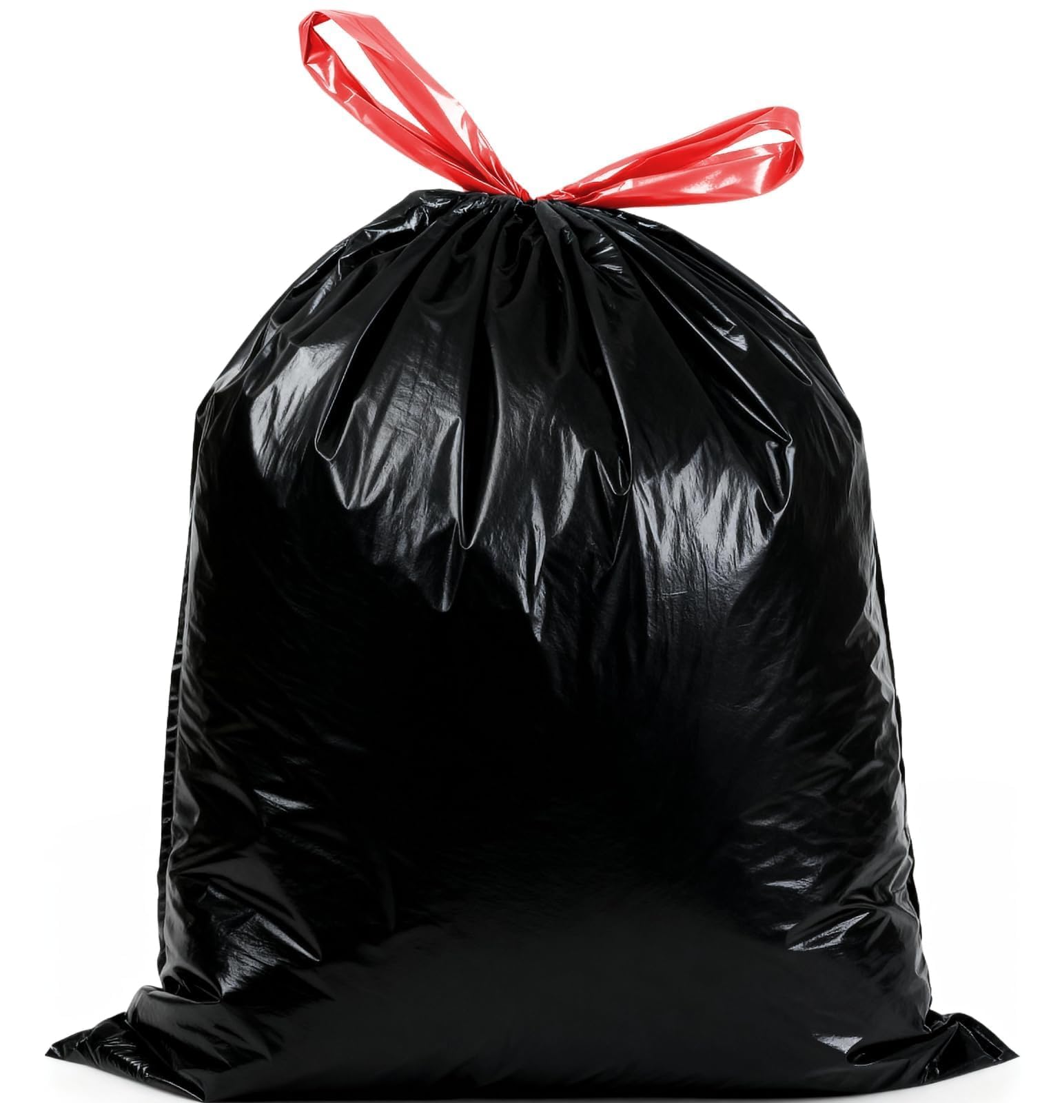 2.6 Gallon Black Bathroom Trash Bags Drawstring (60 Count)