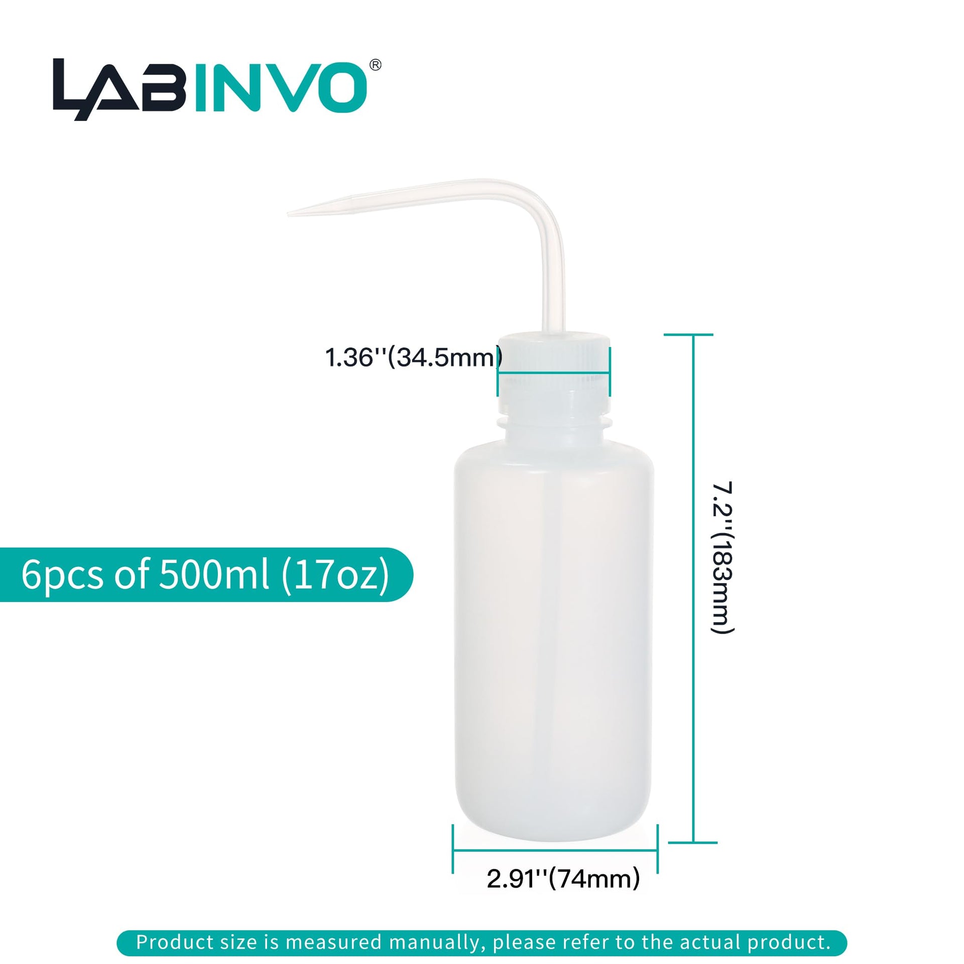 6pcs of Economy Wash Bottles (6 Count)