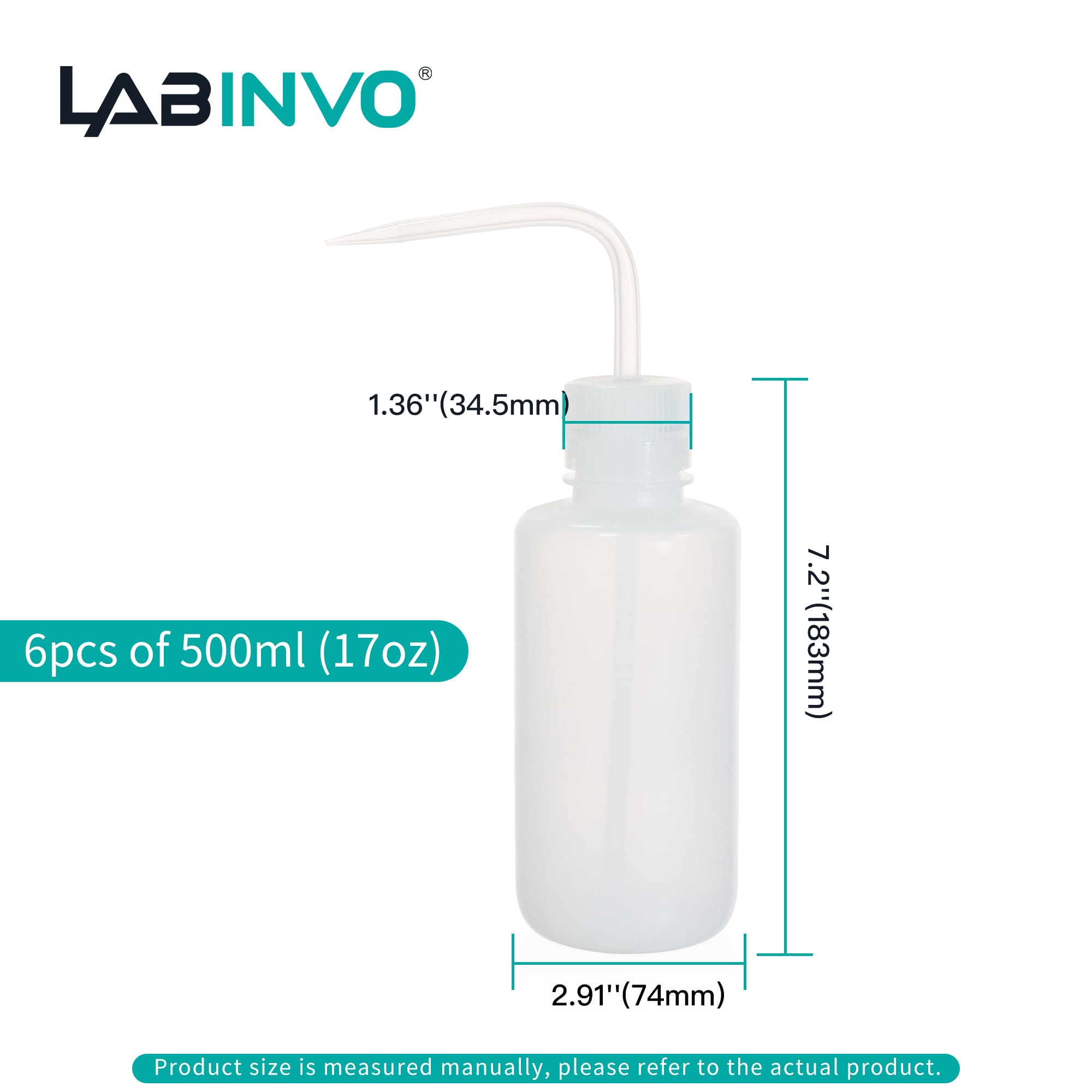 6pcs of Economy Wash Bottles (6 Count)