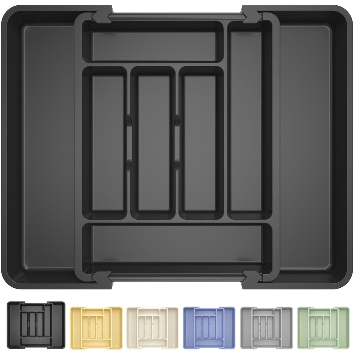 Large Silverware Organizer for Kitchen Drawer & Utensils