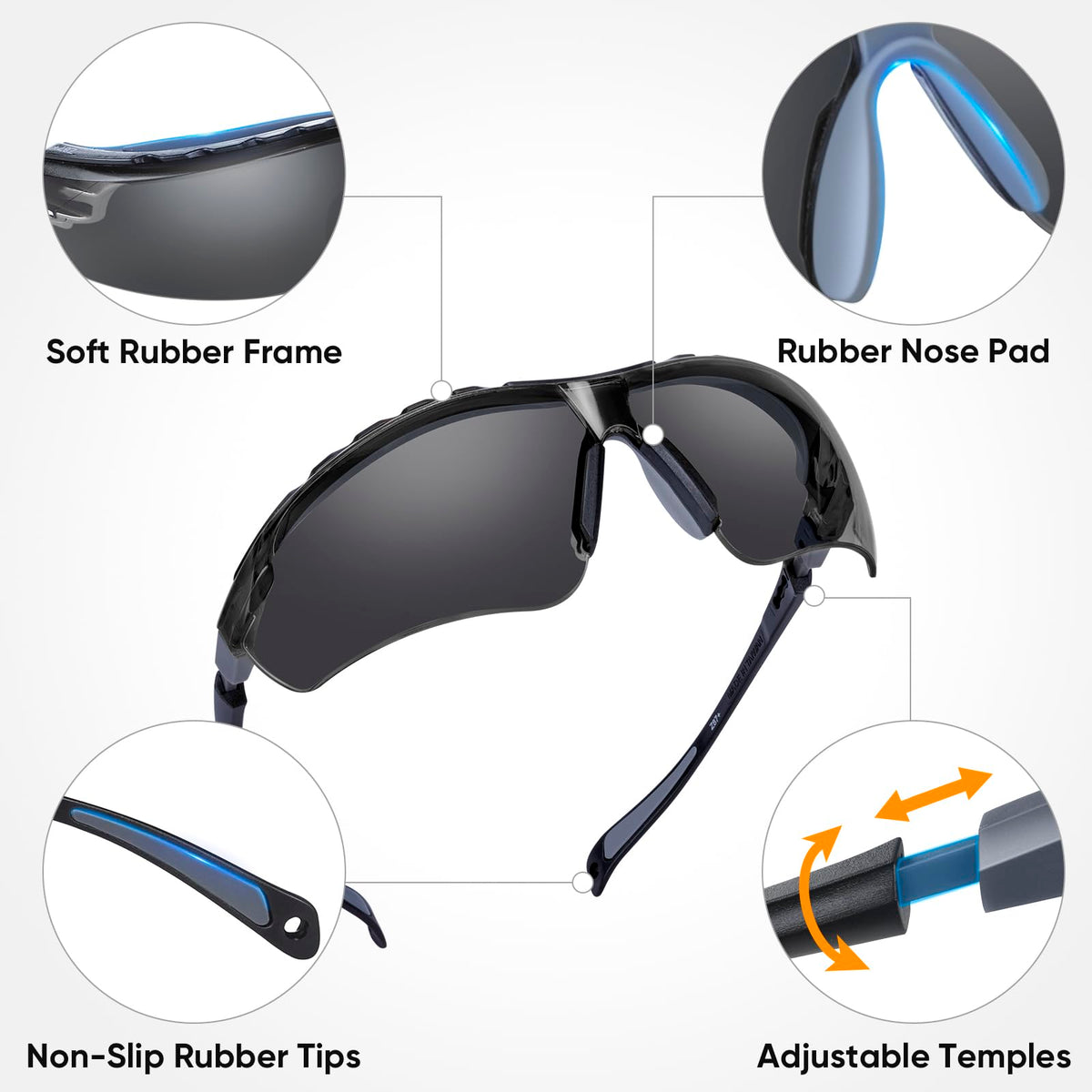 10PK Anti Fog Safety Glasses for Men & Women (10 Count)