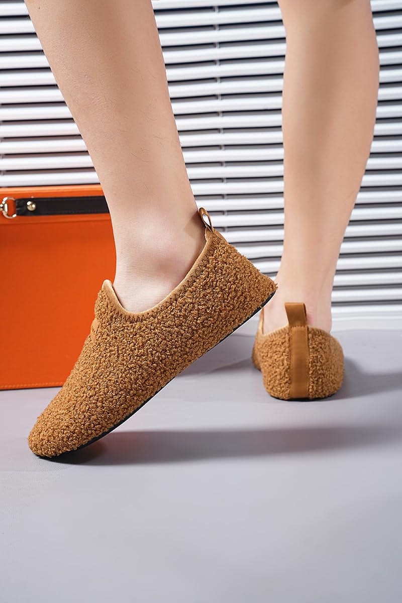 Adult Indoor House Slippers Socks Travel Lightweight Comfort Non Slip Grip House Floor Home Shoes for Women Men