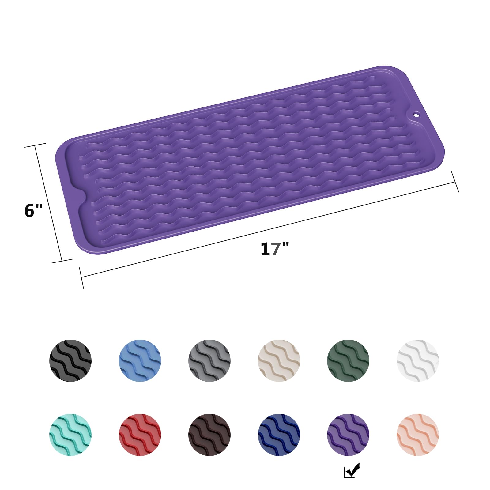 Small Dish Drying Mat for Kitchen Counter