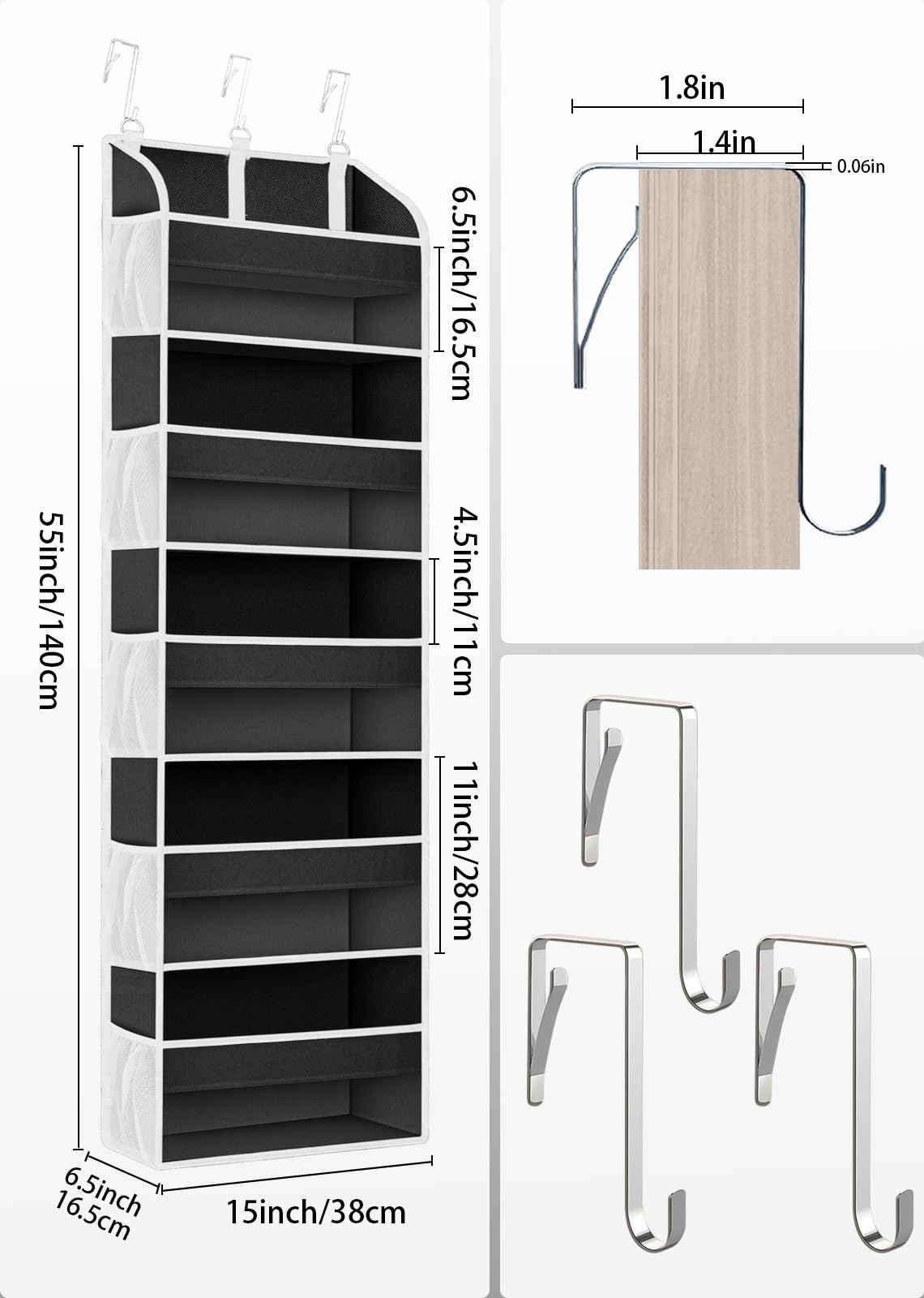 1Pack Over the Door Organizer Storage